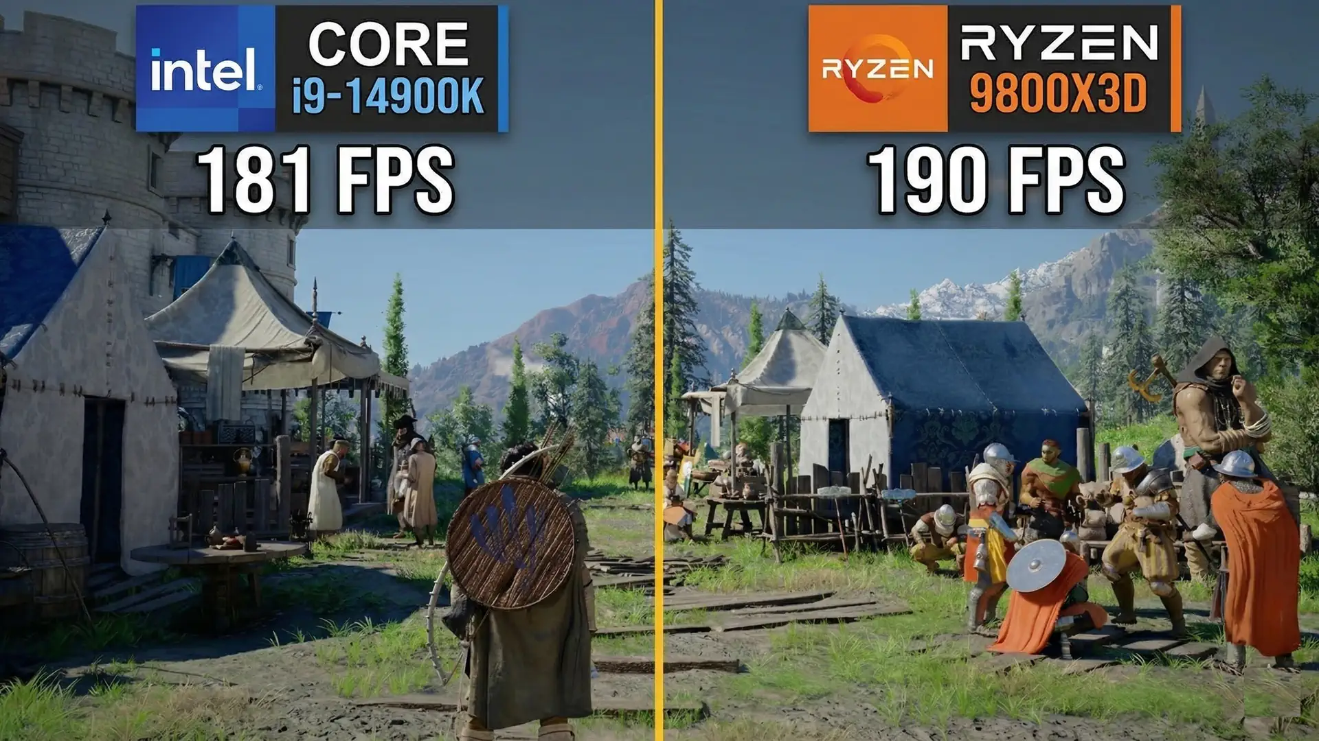 Сравнение Ryzen 7 9800X3D и Core i9 14900K в Crimson Desert
