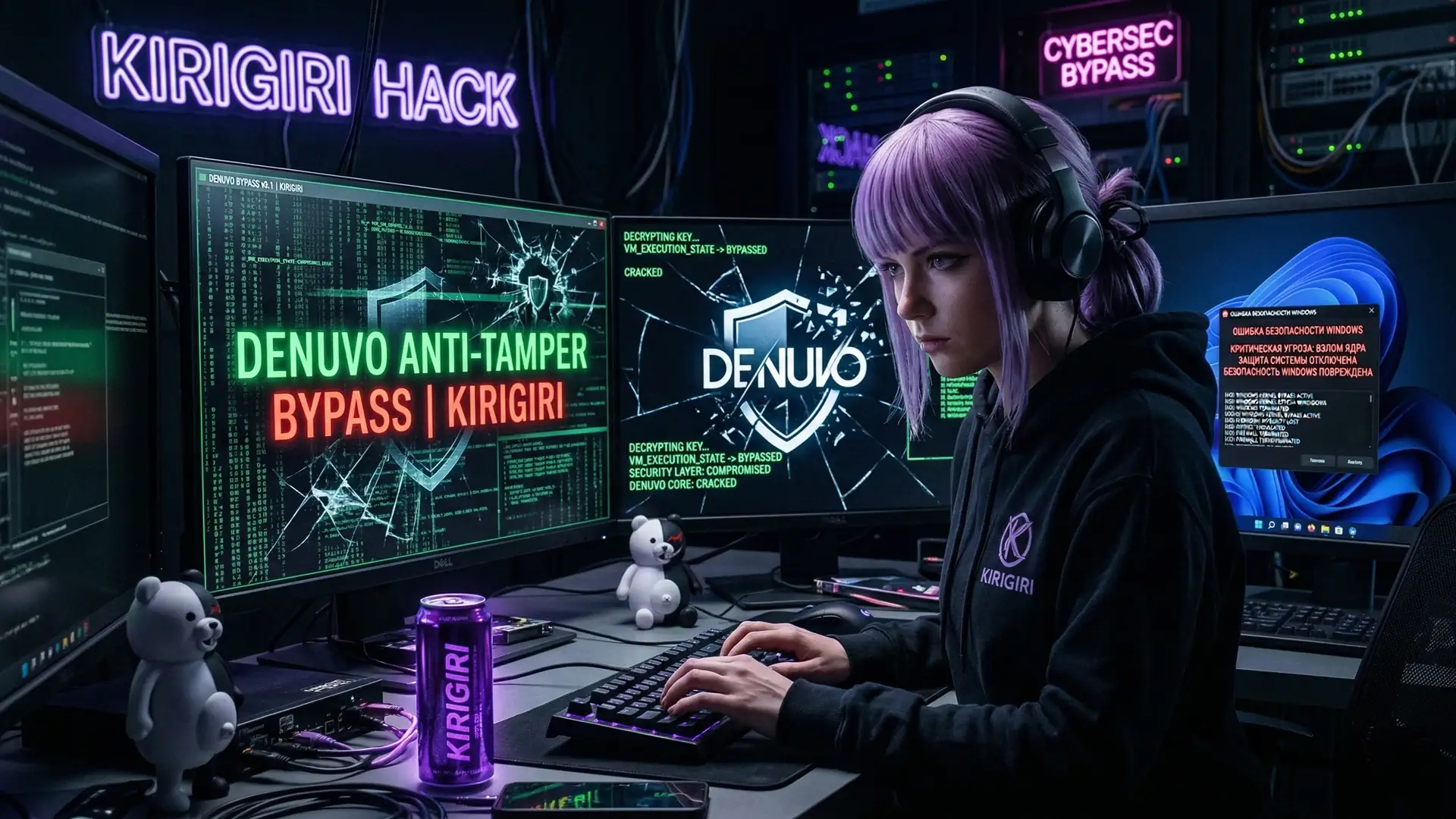 Взлом Denuvo от Kirigiri ломает безопасность Windows