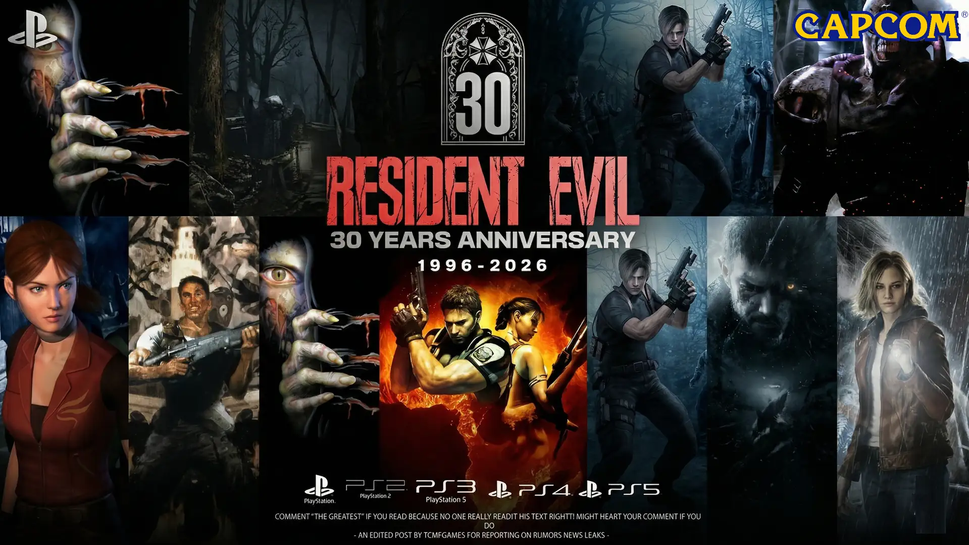 Игровому сериалу Resident Evil исполнилось ровно 30 лет