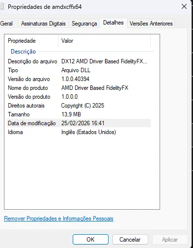 amd added a file with the same name as fsr 4 1 to the rx v0 j6k32r17bnng1