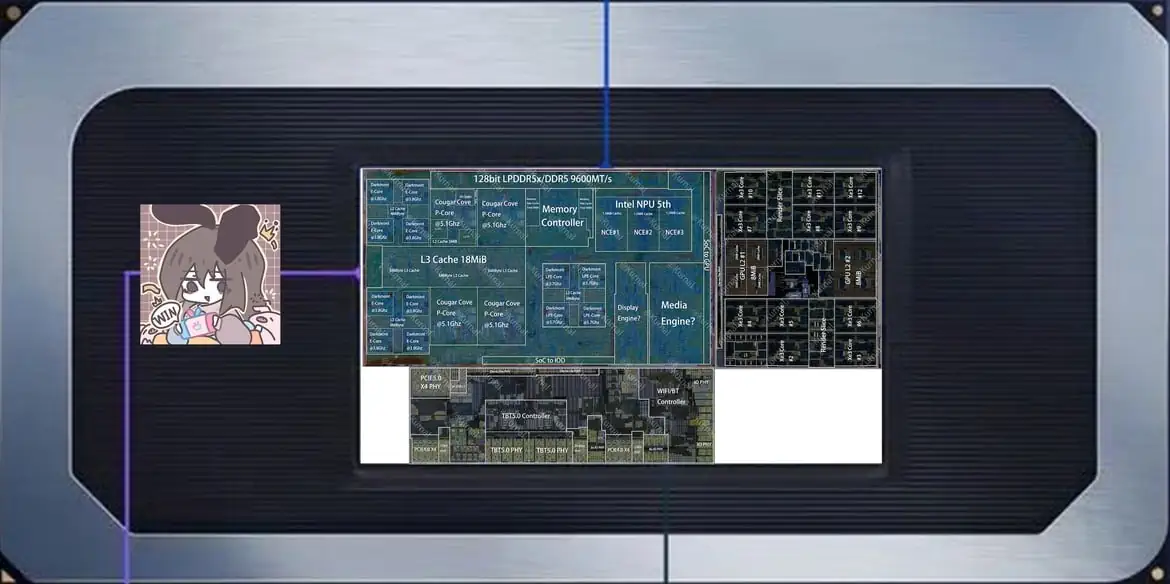 Снимки кристаллов Intel Panther Lake-H раскрыли архитектуру новых процессоров