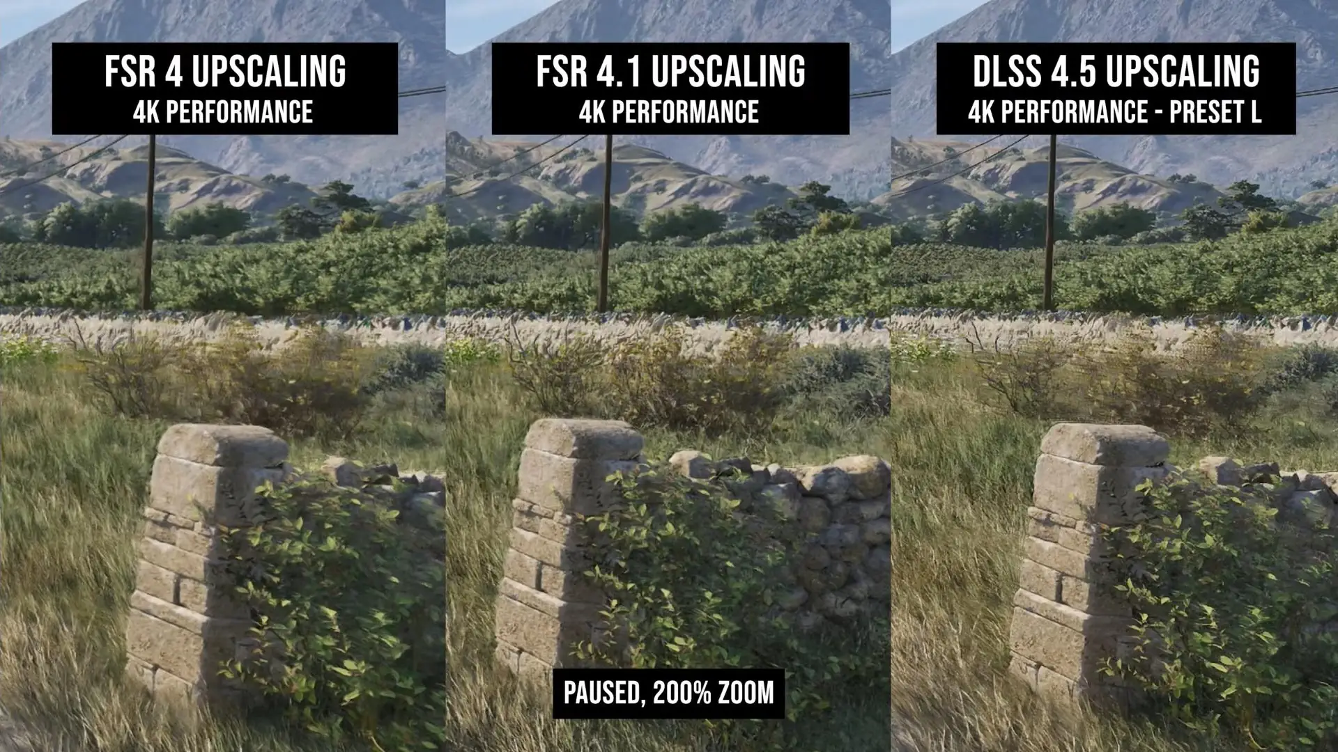 Апскейлер FSR 4.1 справляется со смазыванием лучше DLSS 4.5