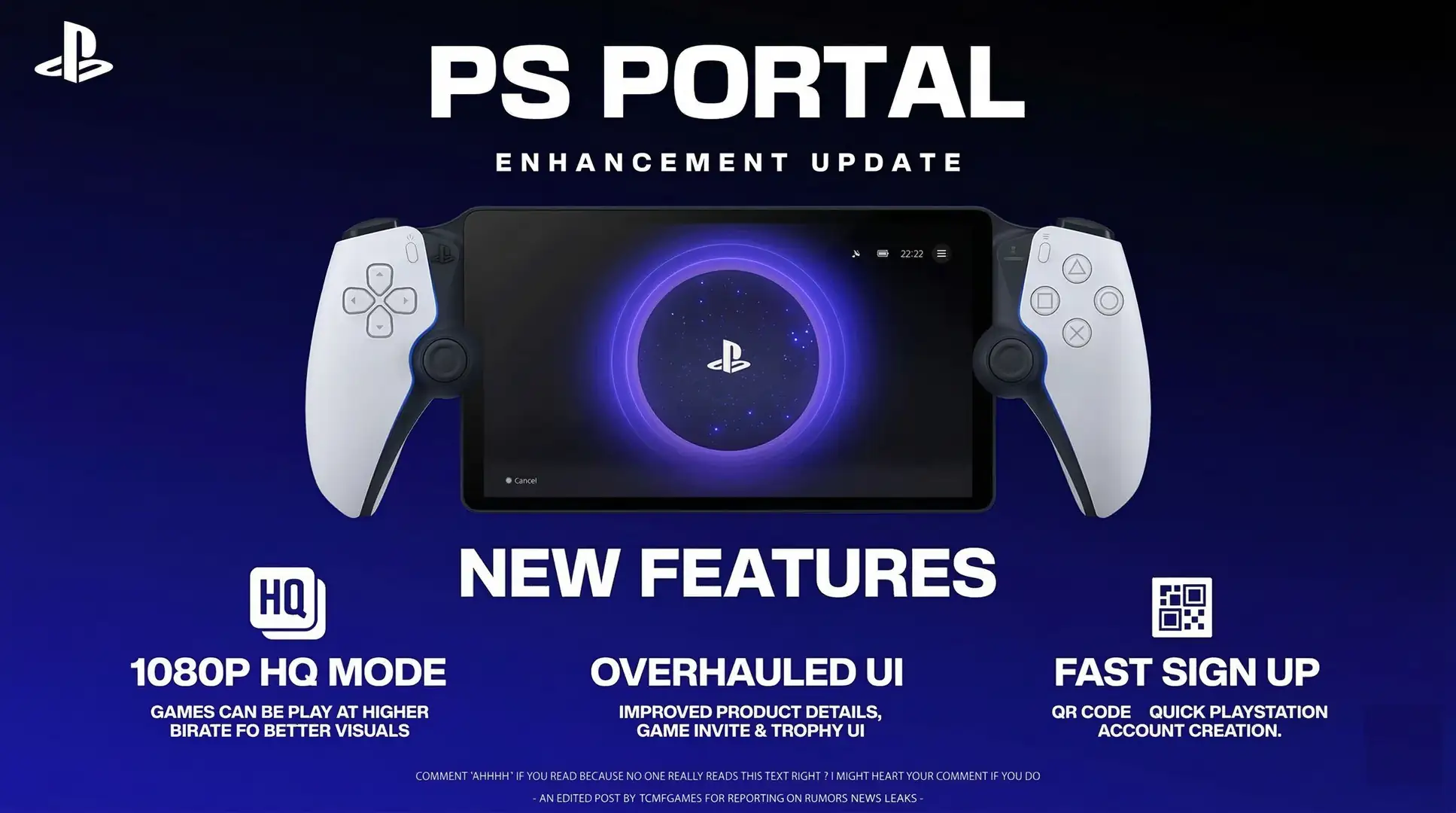 Консоль PlayStation Portal получила поддержку режима 1080p