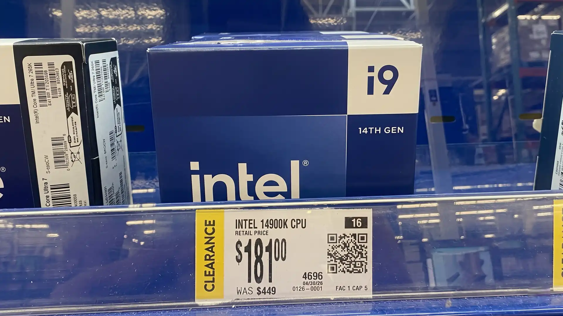  Walmart распродает процессоры Intel Core i9-14900K по цене $181