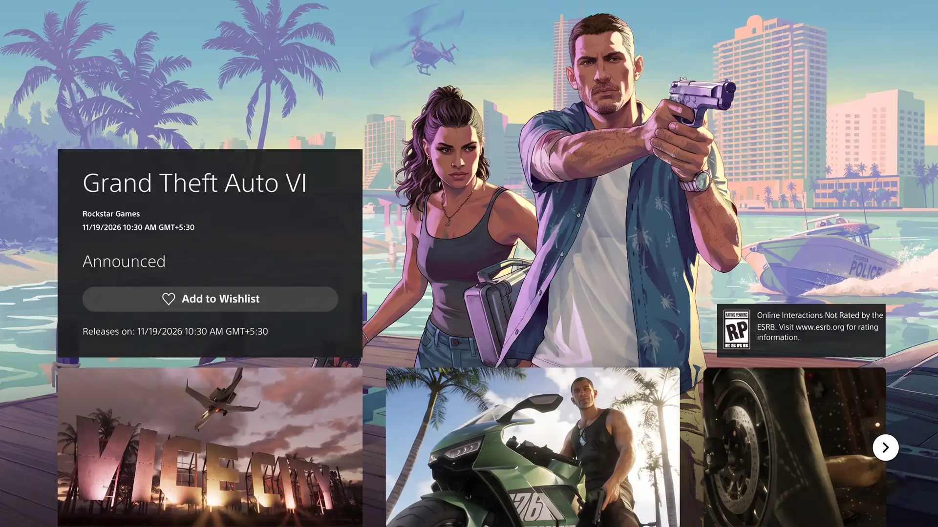 Rockstar Games обновила время релиза GTA 6 для разных регионов