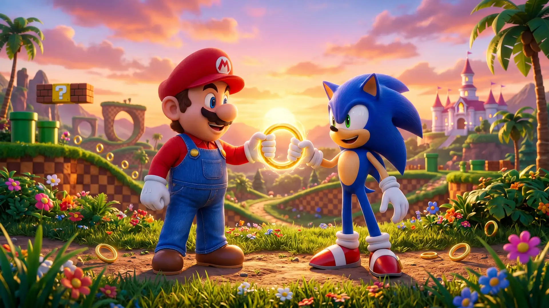 Объятия Sonic the Hedgehog и Mario поставили точку в противостоянии Sega и Nintendo