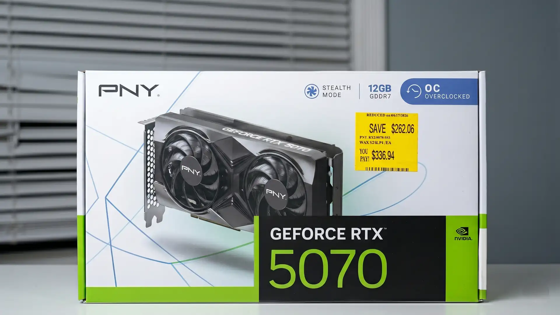 Геймер удачно приобрел уцененную видеокарту PNY GeForce RTX 5070 OC за $336.94