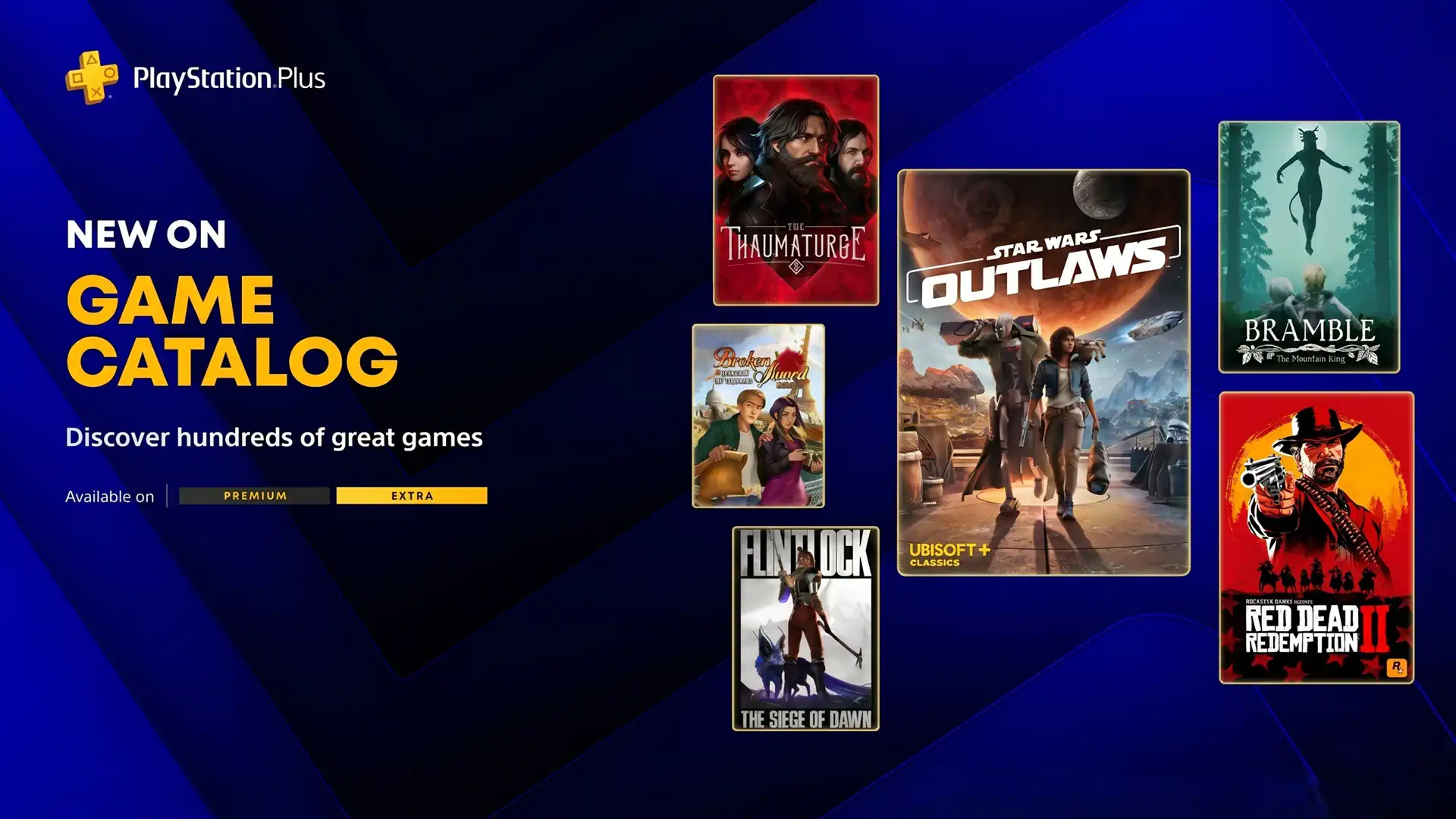 PlayStation Plus на май включает Star Wars Outlaws и Red Dead Redemption 2