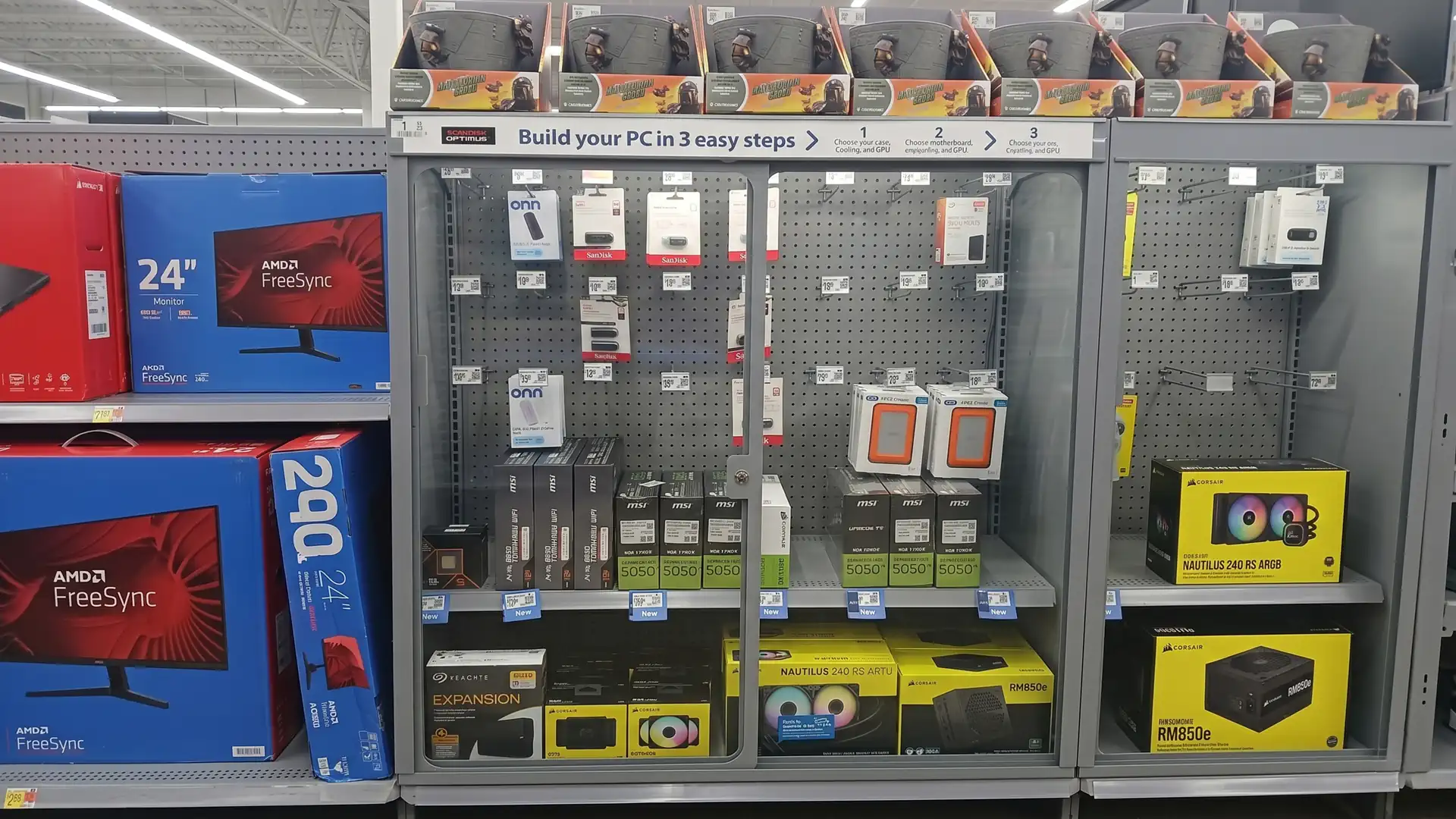 Магазины Walmart начали внедрять демонстрационные зоны для сборки ПК