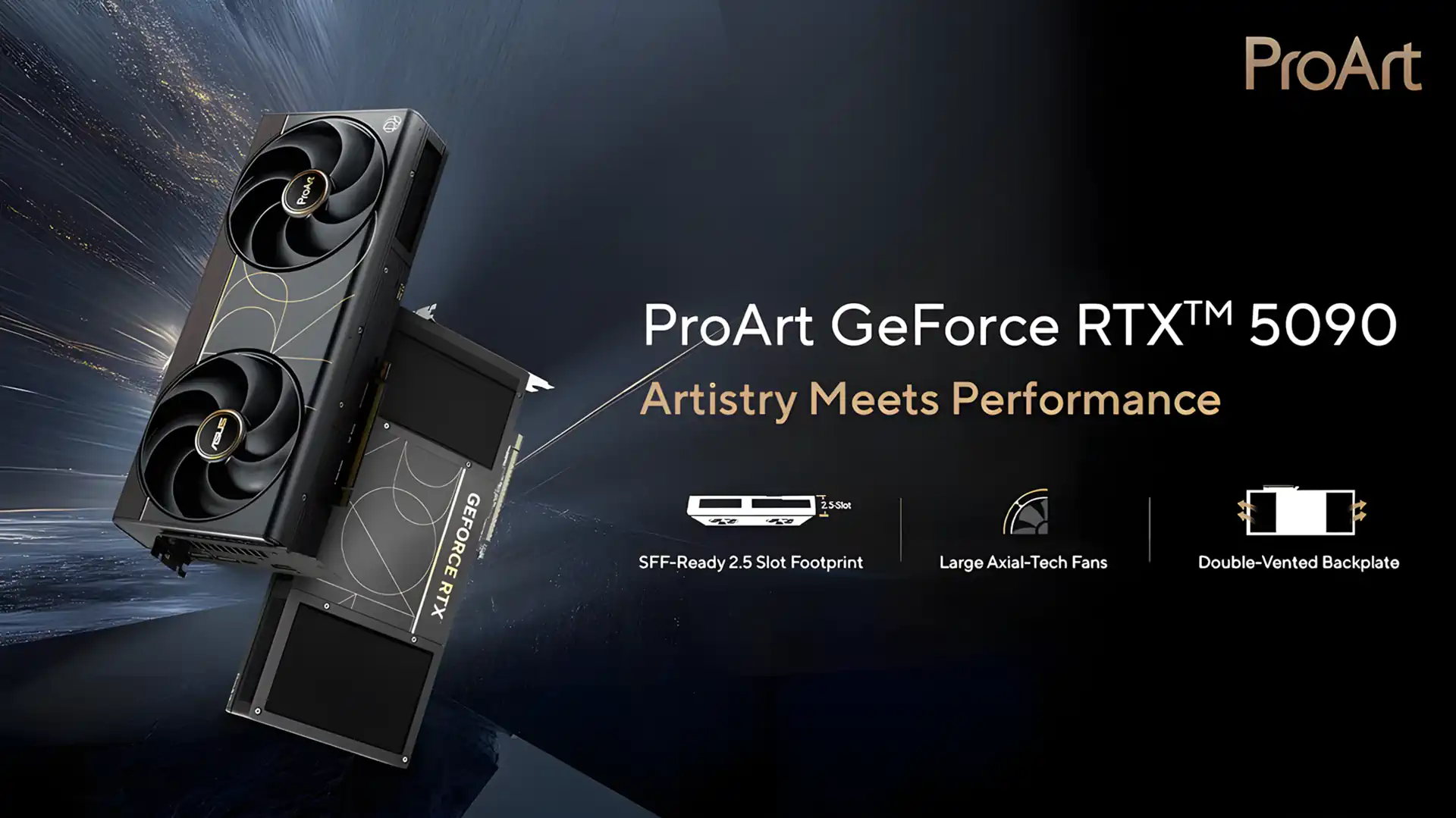 ASUS ProArt GeForce RTX 5090 поступит в продажу в конце следующей недели