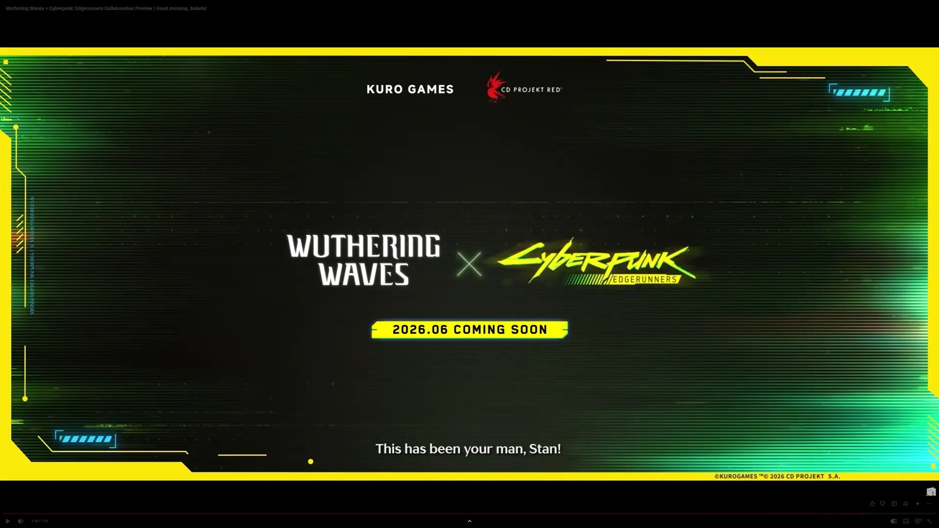 Wuthering Waves получит кроссовер с Cyberpunk Edgerunners в июне 2026 года