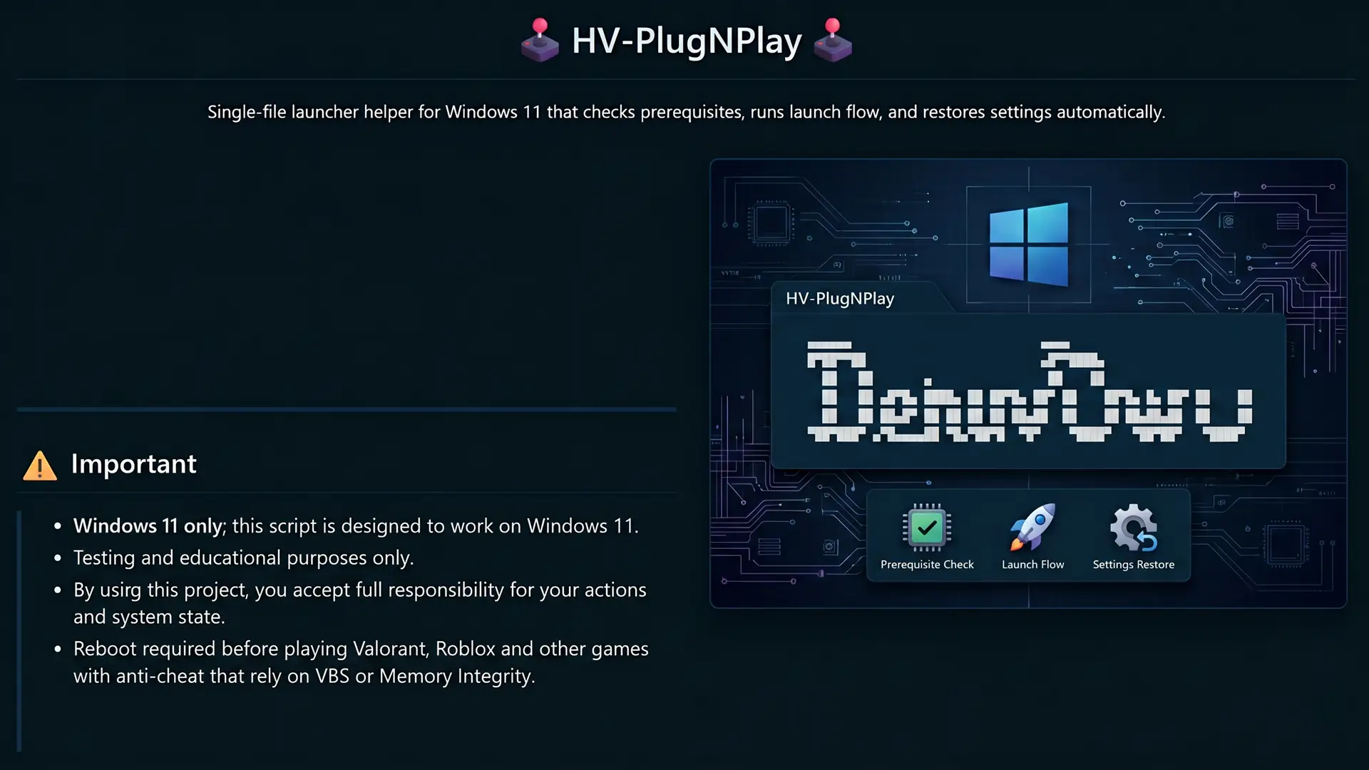 HV PlugNPlay позволяет запускать игры с обходом Denuvo без перезагрузки