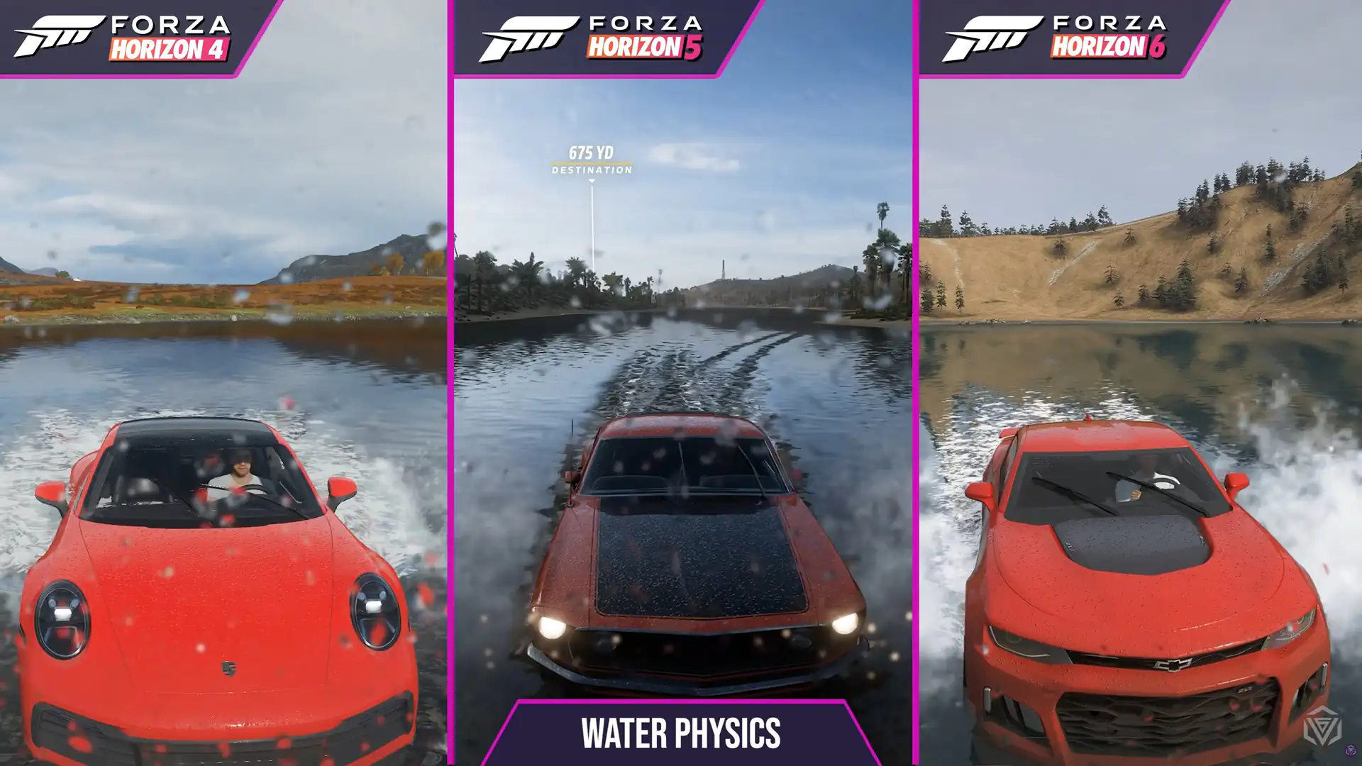 Cравнение Forza Horizon 4, Forza Horizon 5 и Forza Horizon 6 спустя восемь лет развития серии