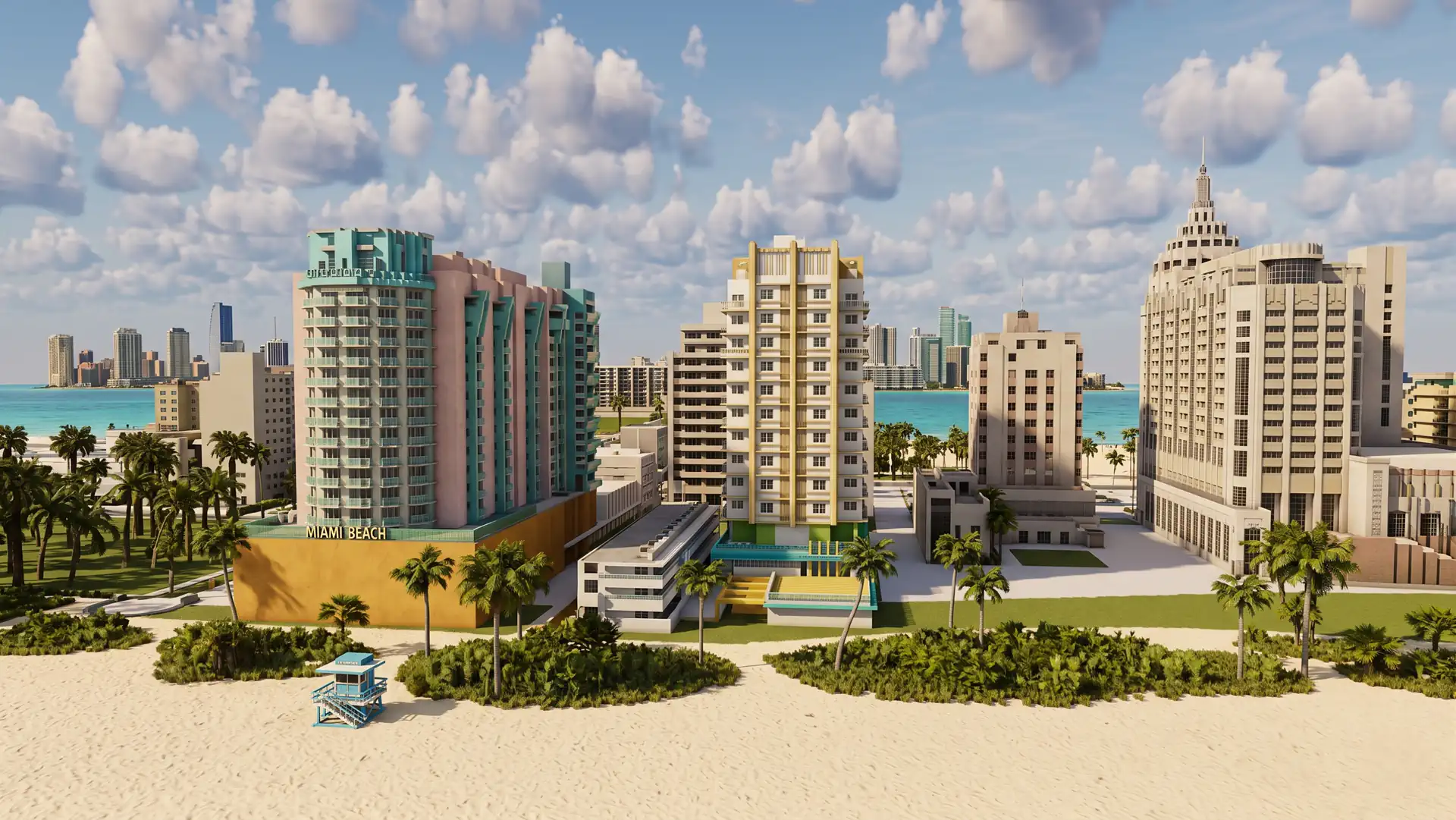 Масштабная копия Вайс Сити из новой GTA 6 появилась в песочнице Minecraft