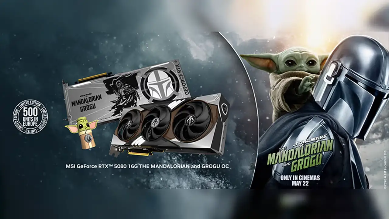 NVIDIA разыгрывает лимитированную RTX 5080 в стиле The Mandalorian