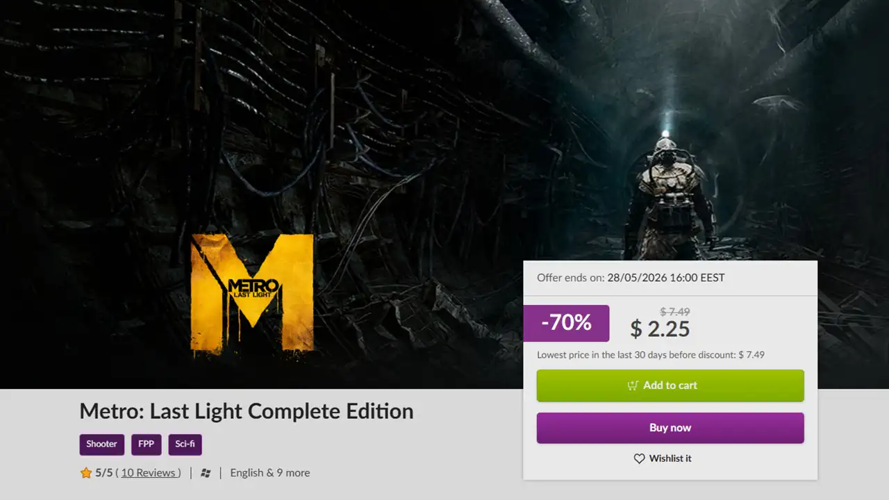 Классические версии Metro 2033 и Last Light появились на платформе GOG
