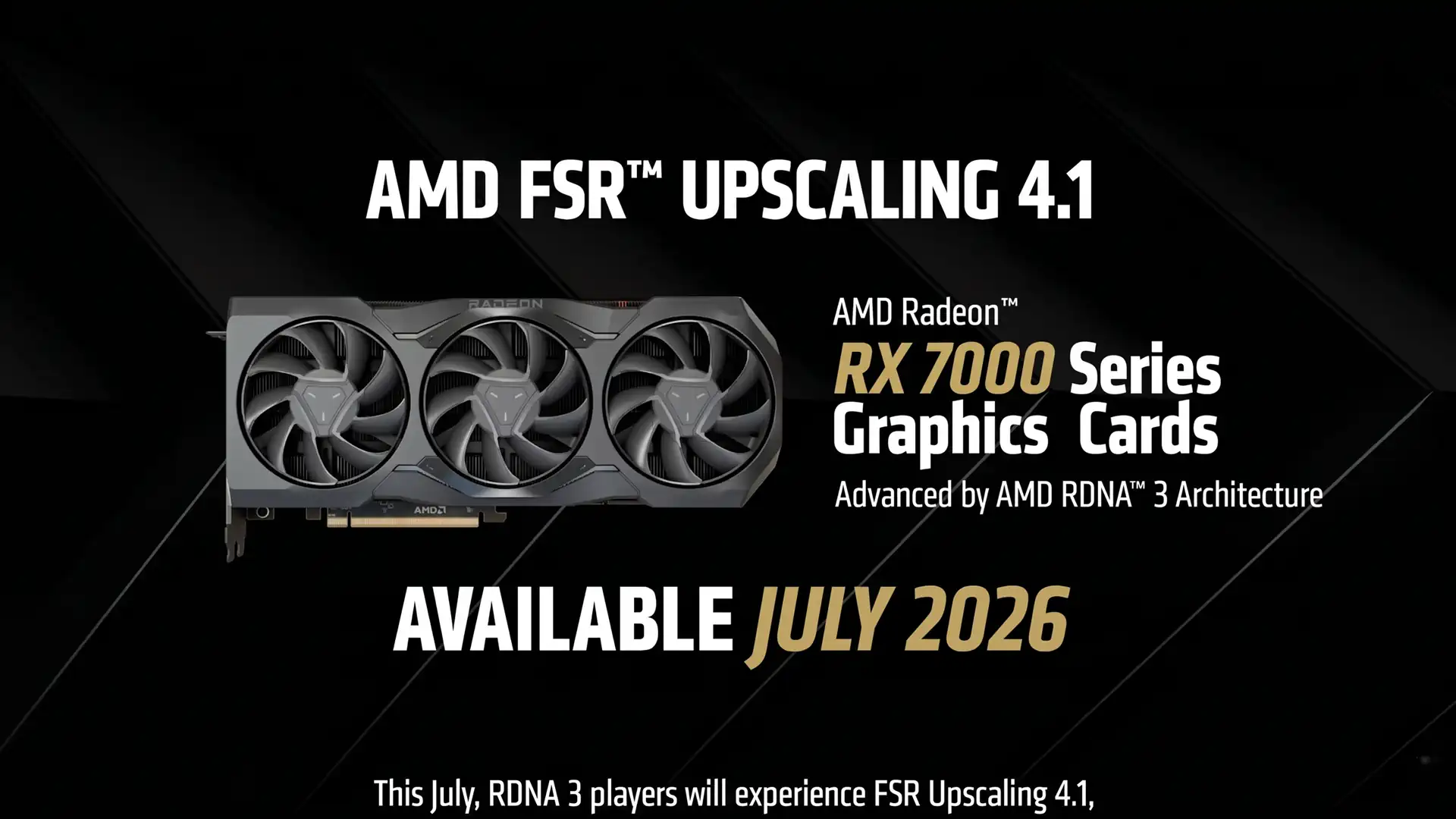 AMD выпустит FSR 4.1 для Radeon RX 7000 в июле и для RX 6000 в 2027 году