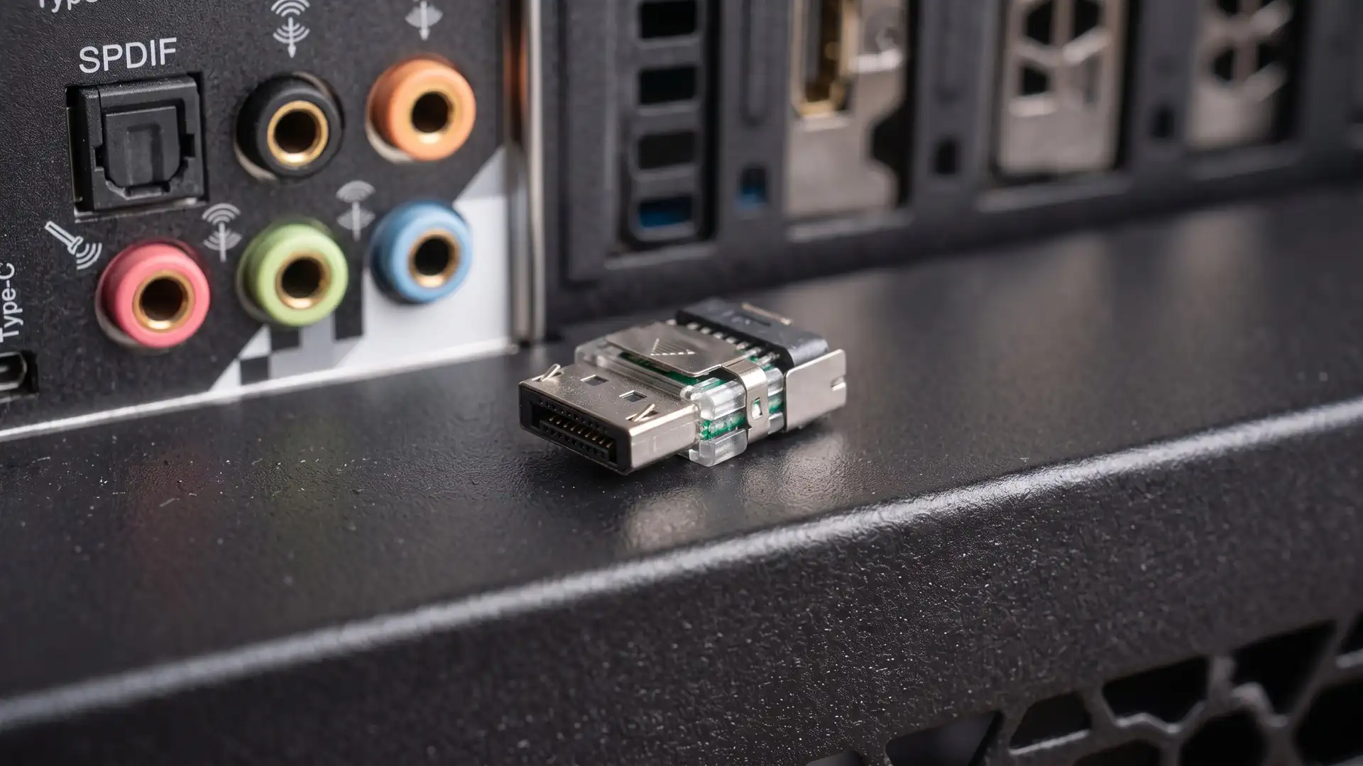 Пользователь вырвал кабель DisplayPort оставив коннектор внутри видеокарты