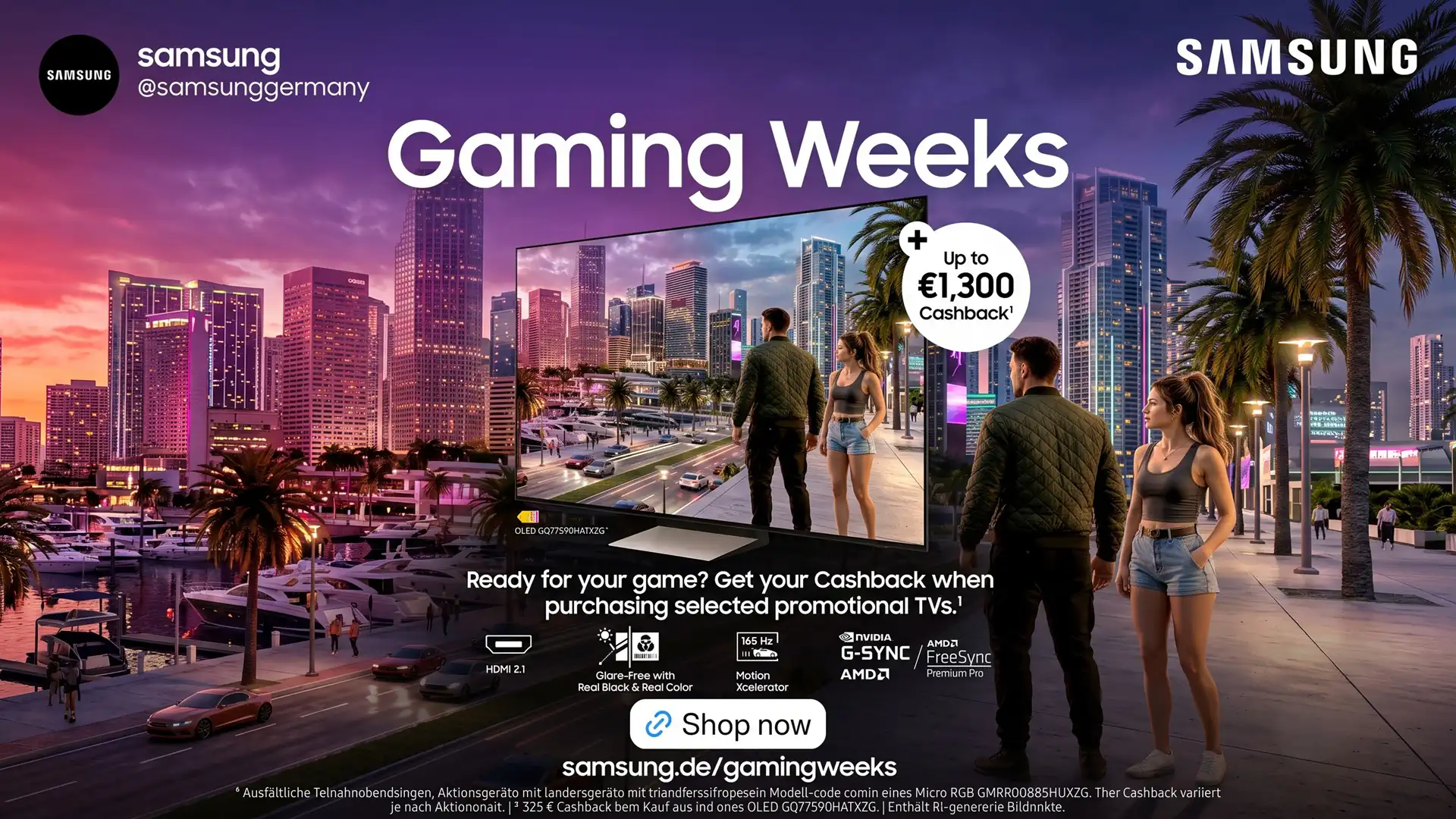 Samsung Germany использовала отсылку к GTA 6 в рекламе OLED телевизоров