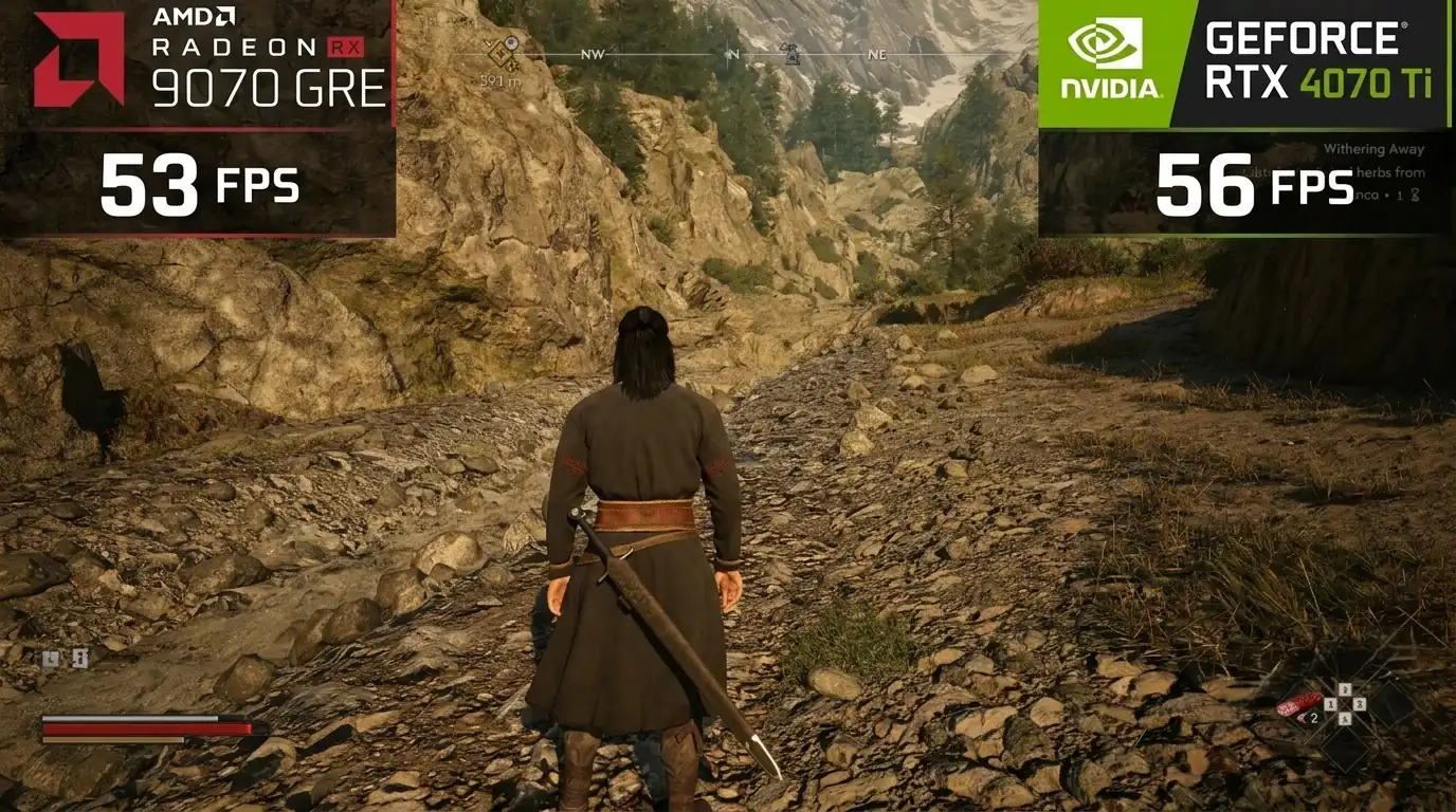 RTX 4070 Ti и RX 9070 GRE не могут выдать 60 fps в Full HD в The Blood of Dawnwalker