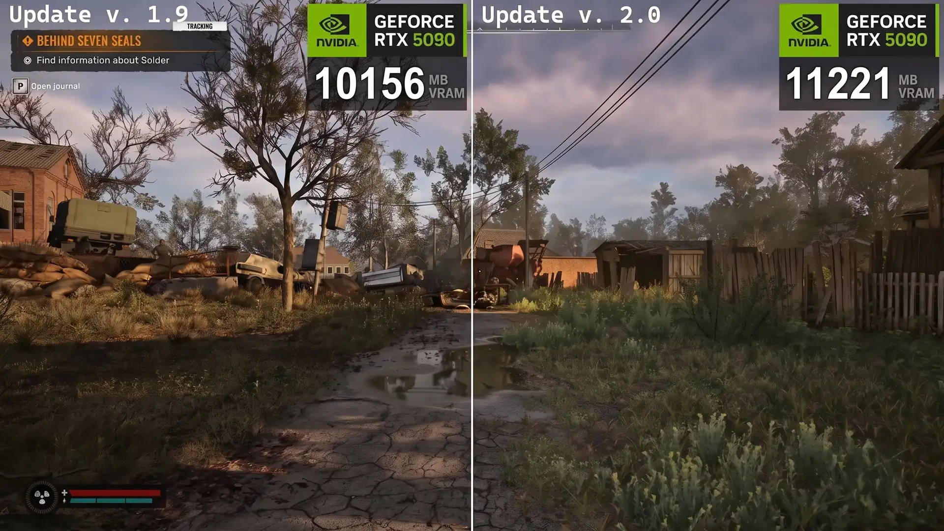 Unreal Engine 5.5 в S.T.A.L.K.E.R. 2 снизил расход VRAM в 1080p, но резко увеличил его в 4K