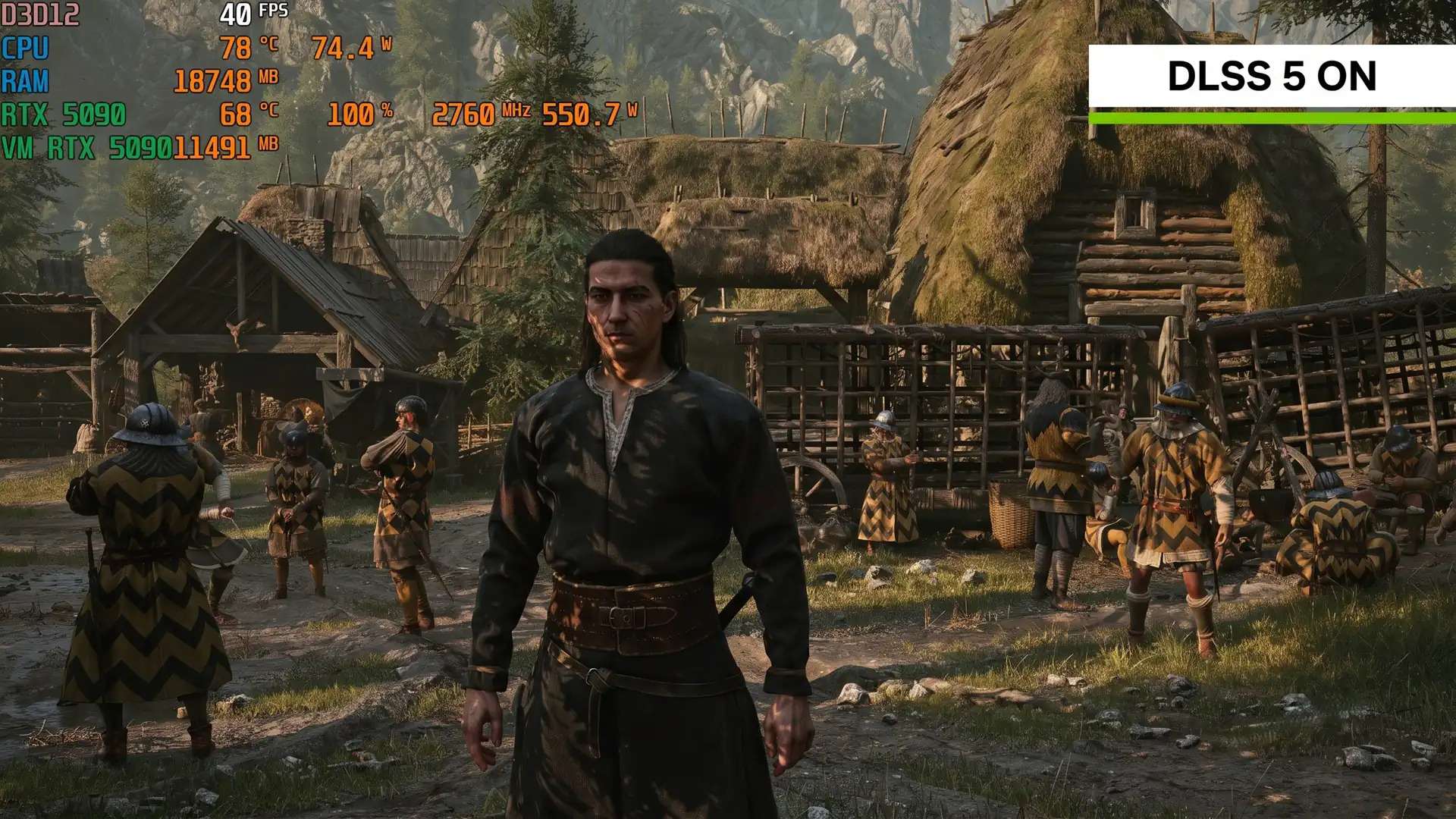 RTX 5090 потеряла всего 15 FPS в The Blood of Dawnwalke при переходе на DLSS 5 в 4K