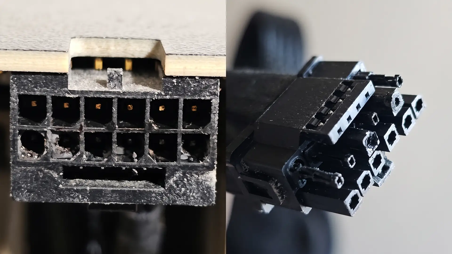 Запах гари и оплавленный разъем выявили повреждение видеокарты ZOTAC GeForce RTX 5090 SOLID
