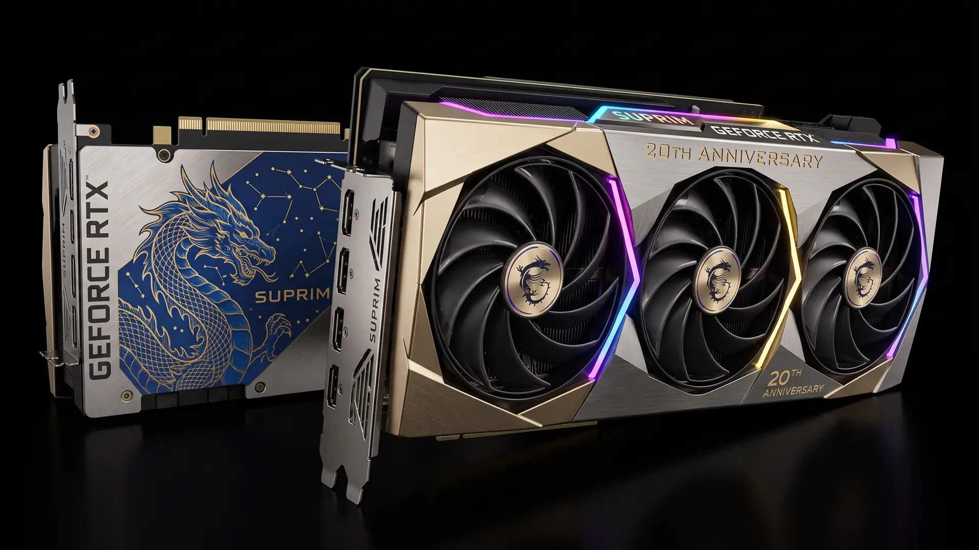 Видеокарта MSI RTX 5080 SUPRIM DRACO EPIC Anniversary разогнана до 2775 МГц