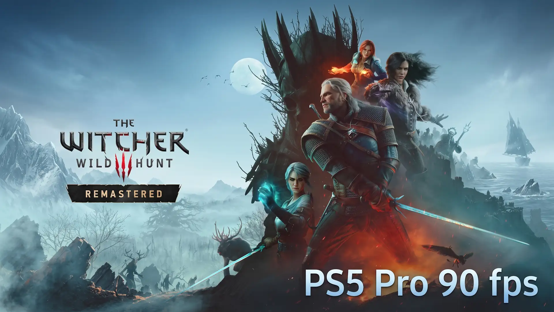 Студия CD Projekt RED подтвердила запуск The Witcher 3 Remastered со скоростью 90 fps на PS5 Pro