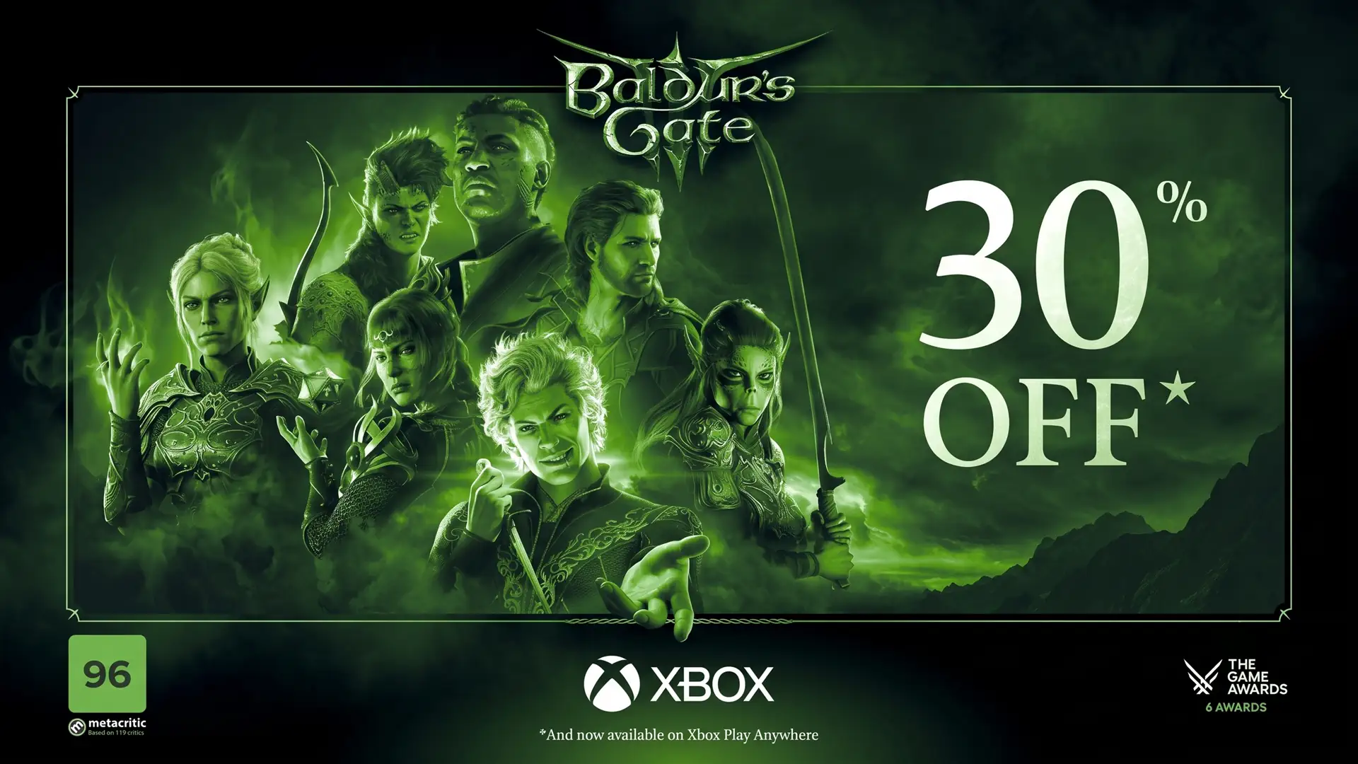 Студия Larian Studios добавила поддержку программы Xbox Play Anywhere в Baldur’s Gate 3