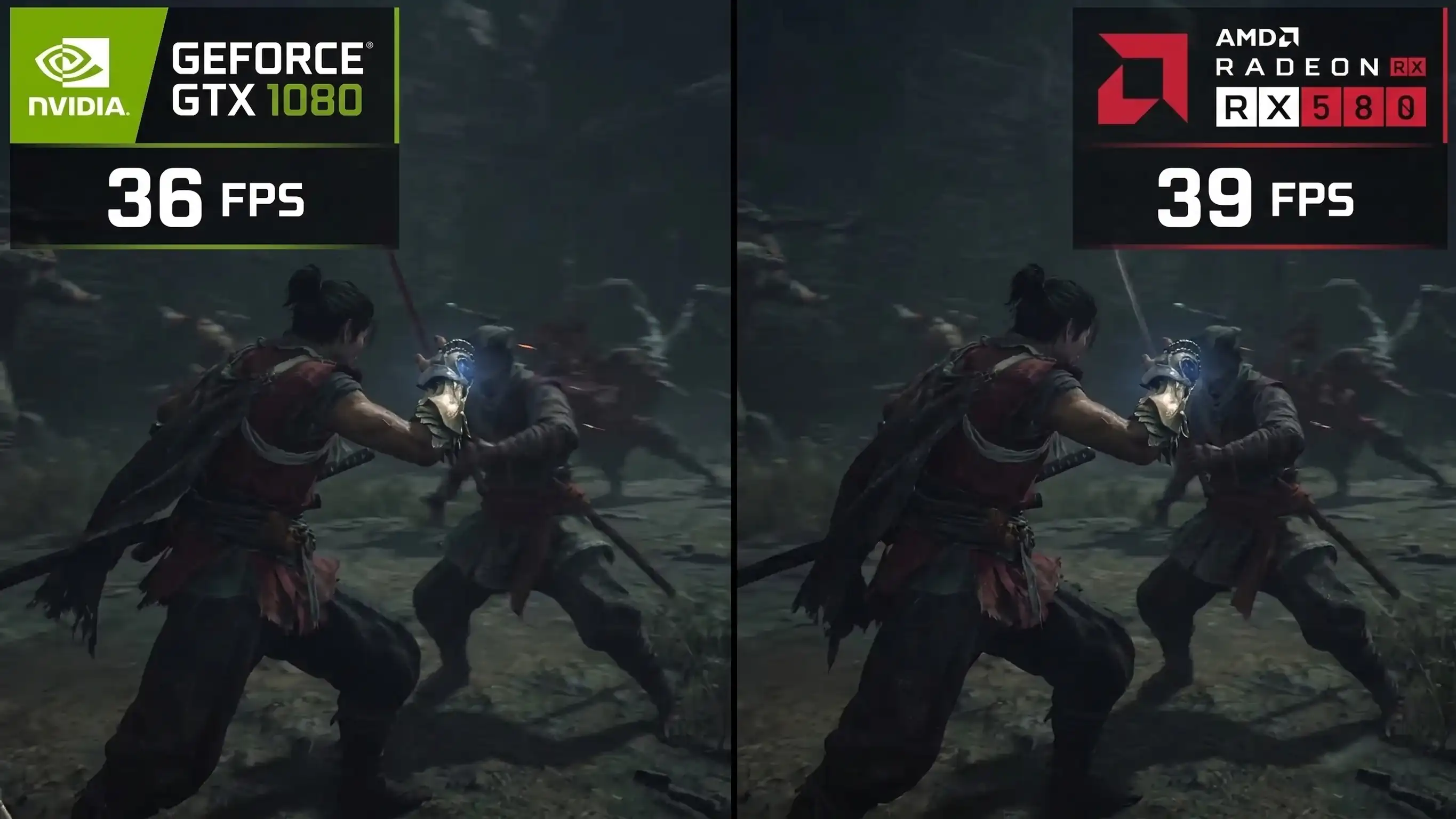 Radeon RX 580 обошла GTX 1080 в Onimusha Way of the Sword показав 39 FPS в 1080p