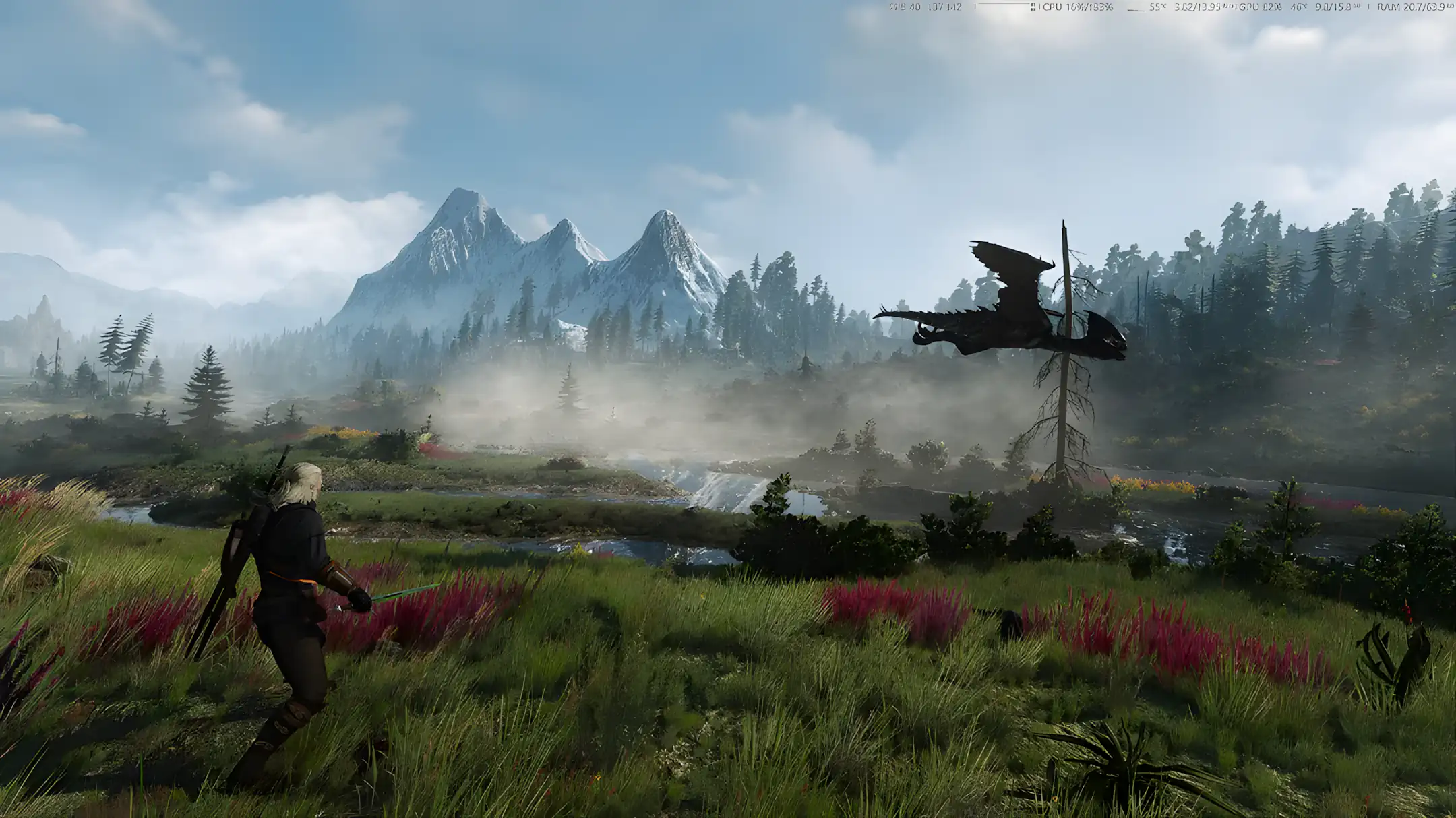 The Witcher 3 с RTGI 3 gpu