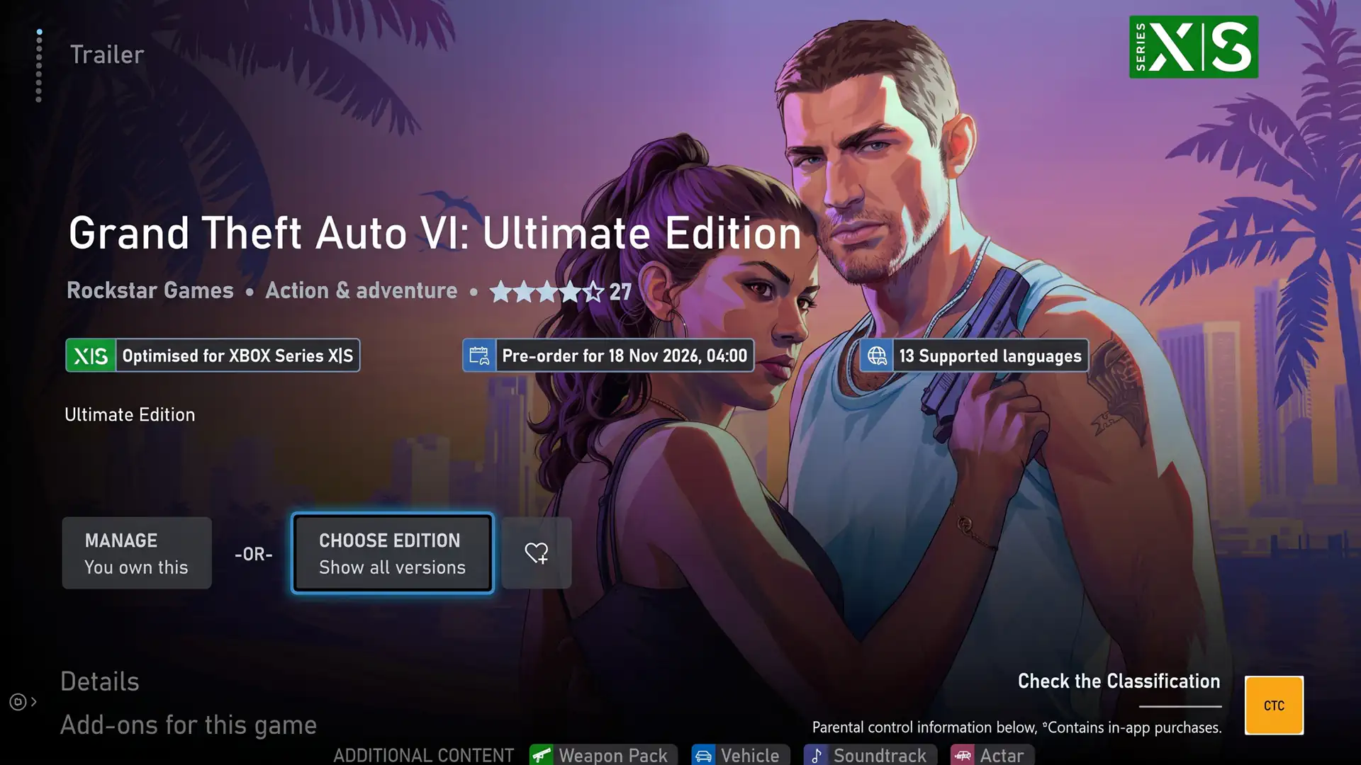 Владельцы Xbox рассчитывают получить GTA 6 раньше официального релиза