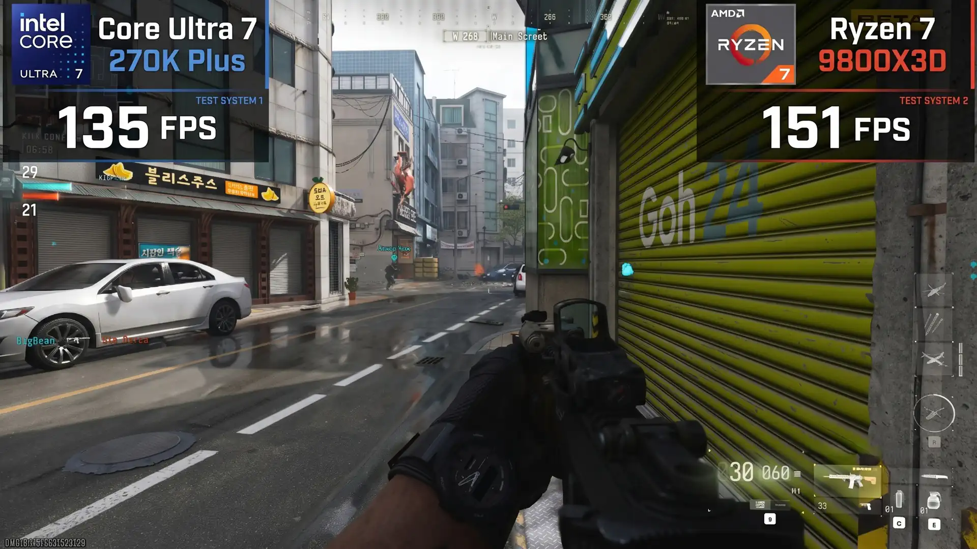 Ryzen 7 9800X3D опередил Core Ultra 7 270K Plus в бете Call of Duty Modern Warfare 4