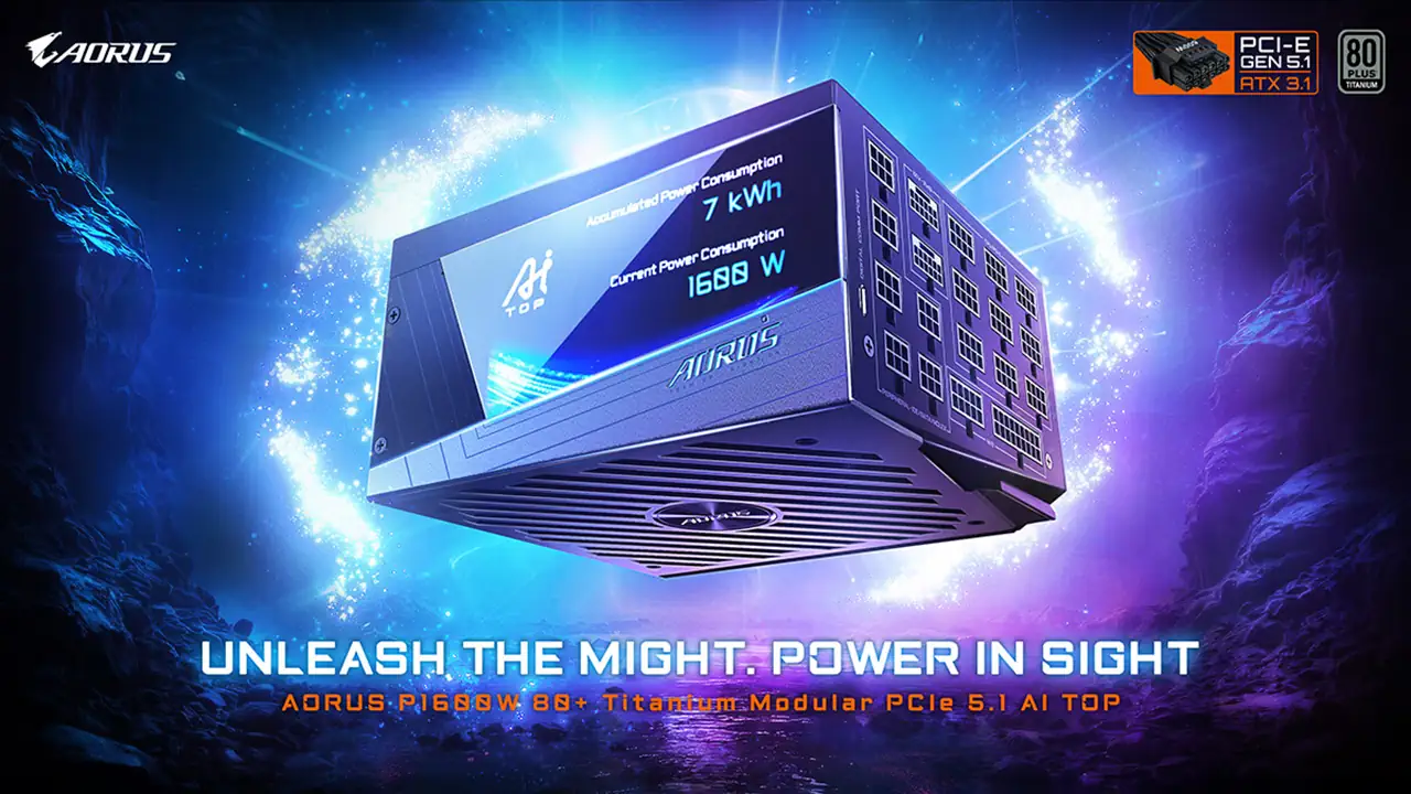 Компания GIGABYTE выпустила флагманский блок питания AORUS P1600W