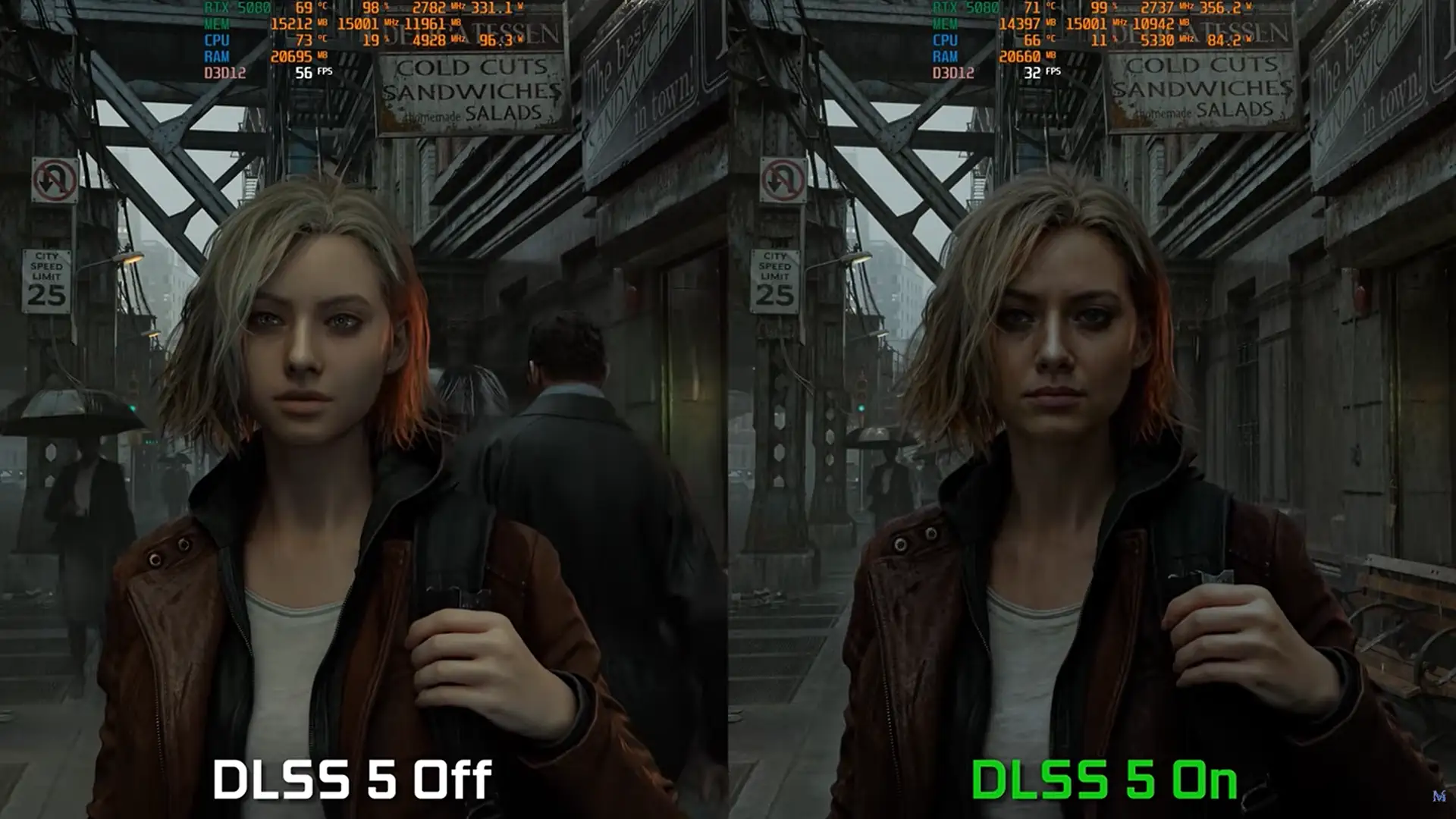 Работа нейросетевого рендеринга DLSS 5 в Resident Evil Requiem на максимальных настройках с трассировкой пути