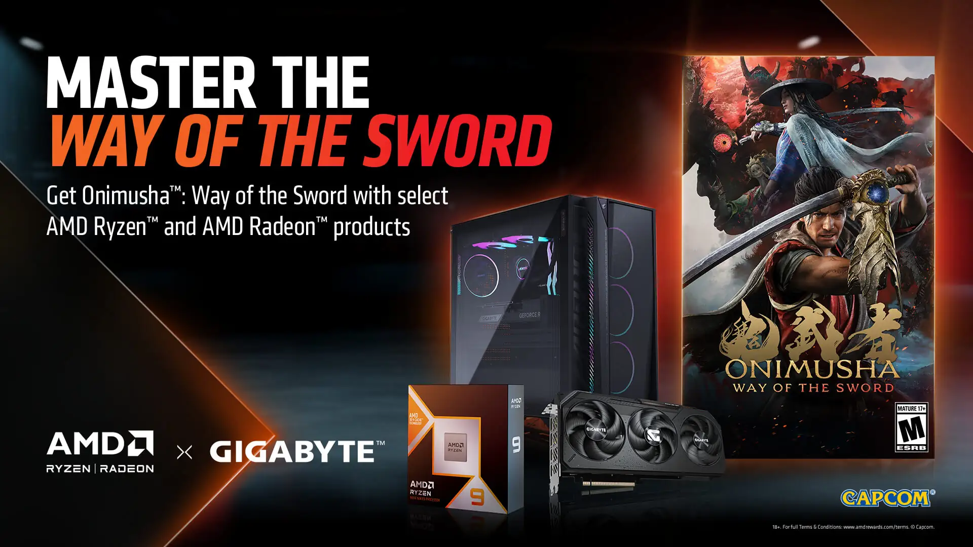 Стартовала совместная акция GIGABYTE и AMD с раздачей Onimusha Way of the Sword