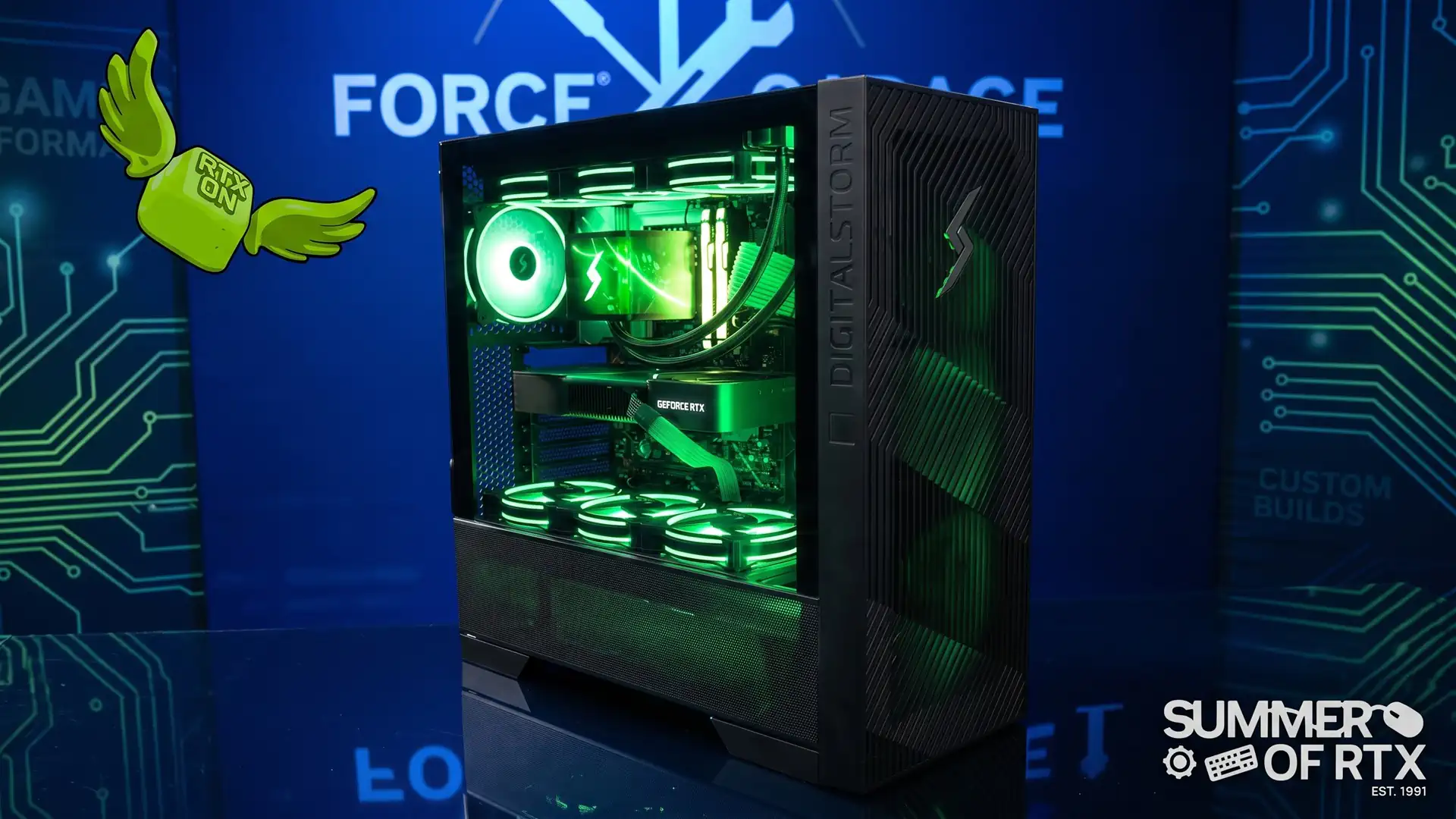 NVIDIA разыгрывает игровой компьютер Digital Storm Corsa с GeForce RTX 5080