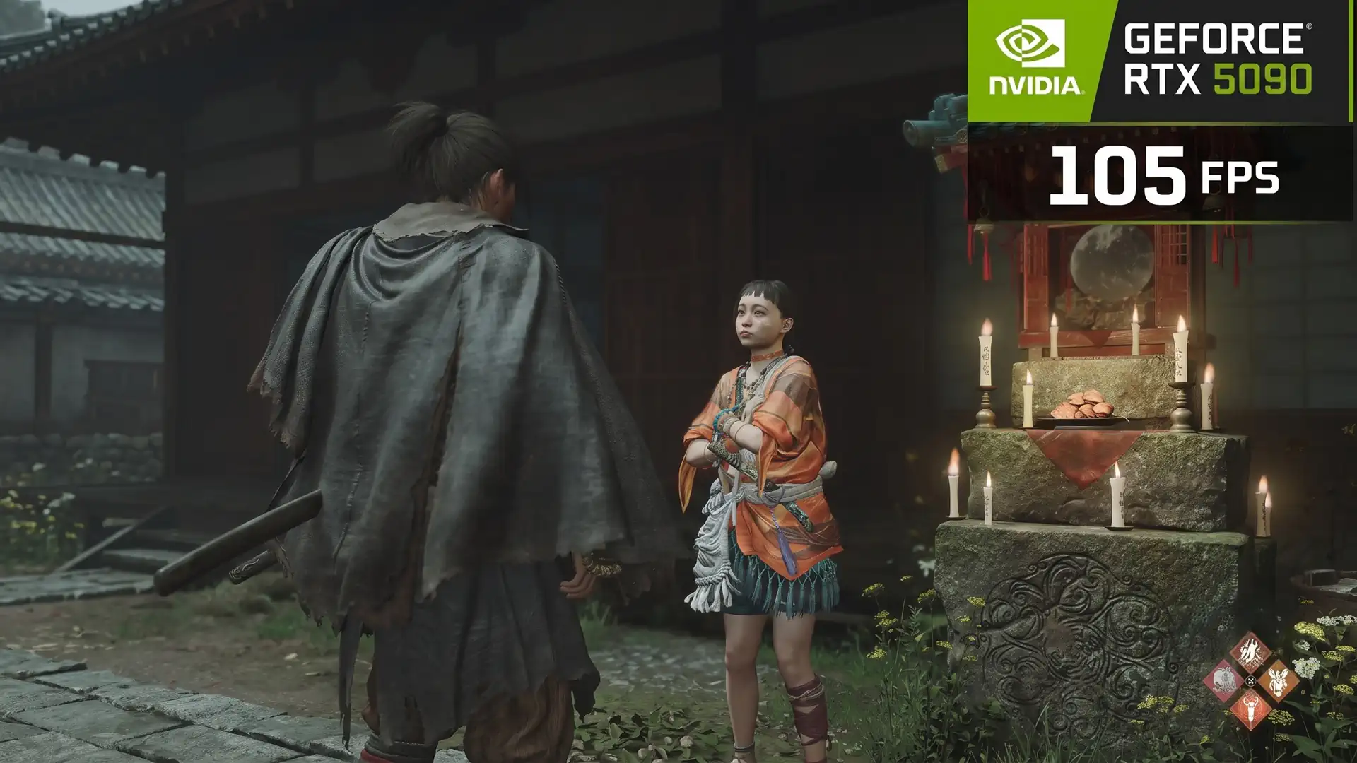 RTX 5090 выдала 105 FPS в нативном 4K с трассировкой лучей в Onimusha Way of the Sword