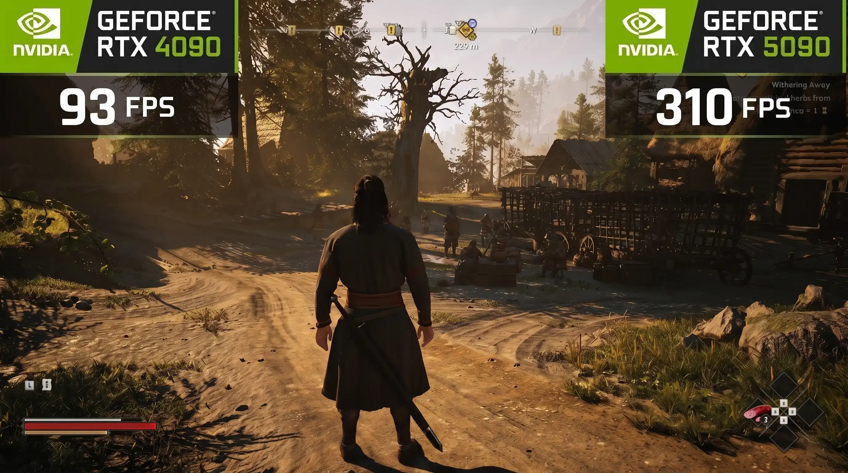 DLSS 6X помог RTX 5090 достичь 310 FPS в 4K в The Blood of Dawnwalker
