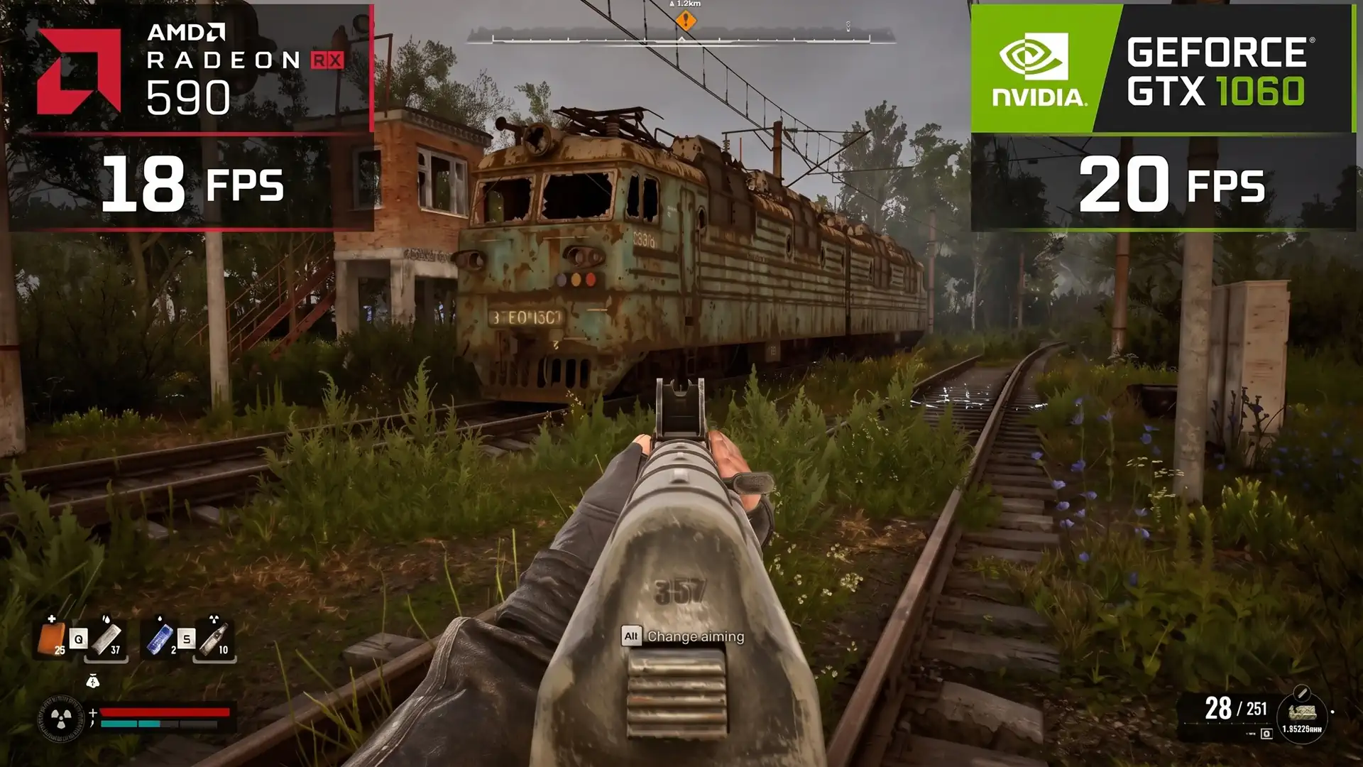 GTX 1060 и RX 590 не справляются с S.T.A.L.K.E.R. 2 c патчем 2.0 в 1080p