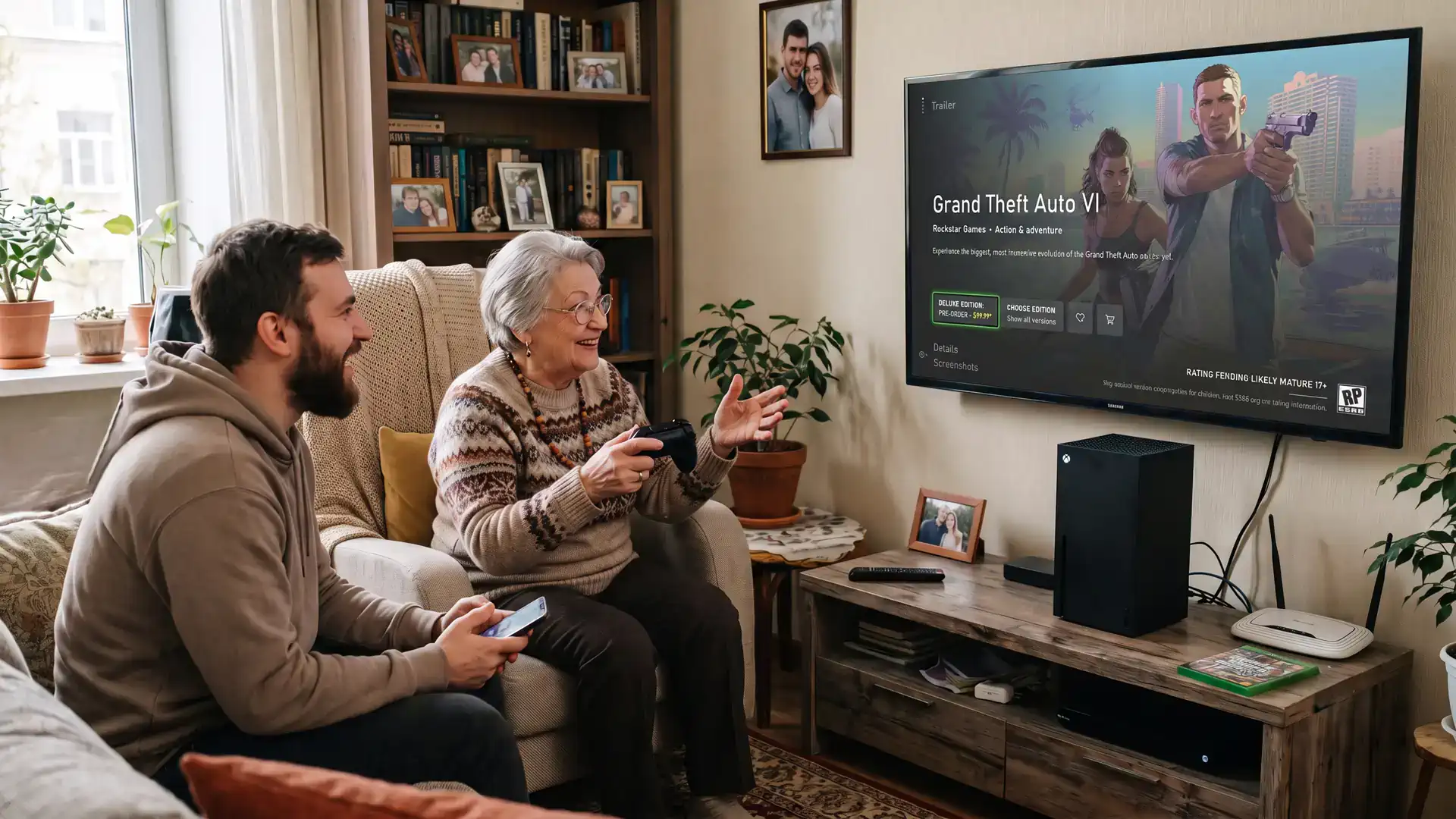 78-летняя геймерша купила Xbox Series X чтобы сыграть в Grand Theft Auto 6