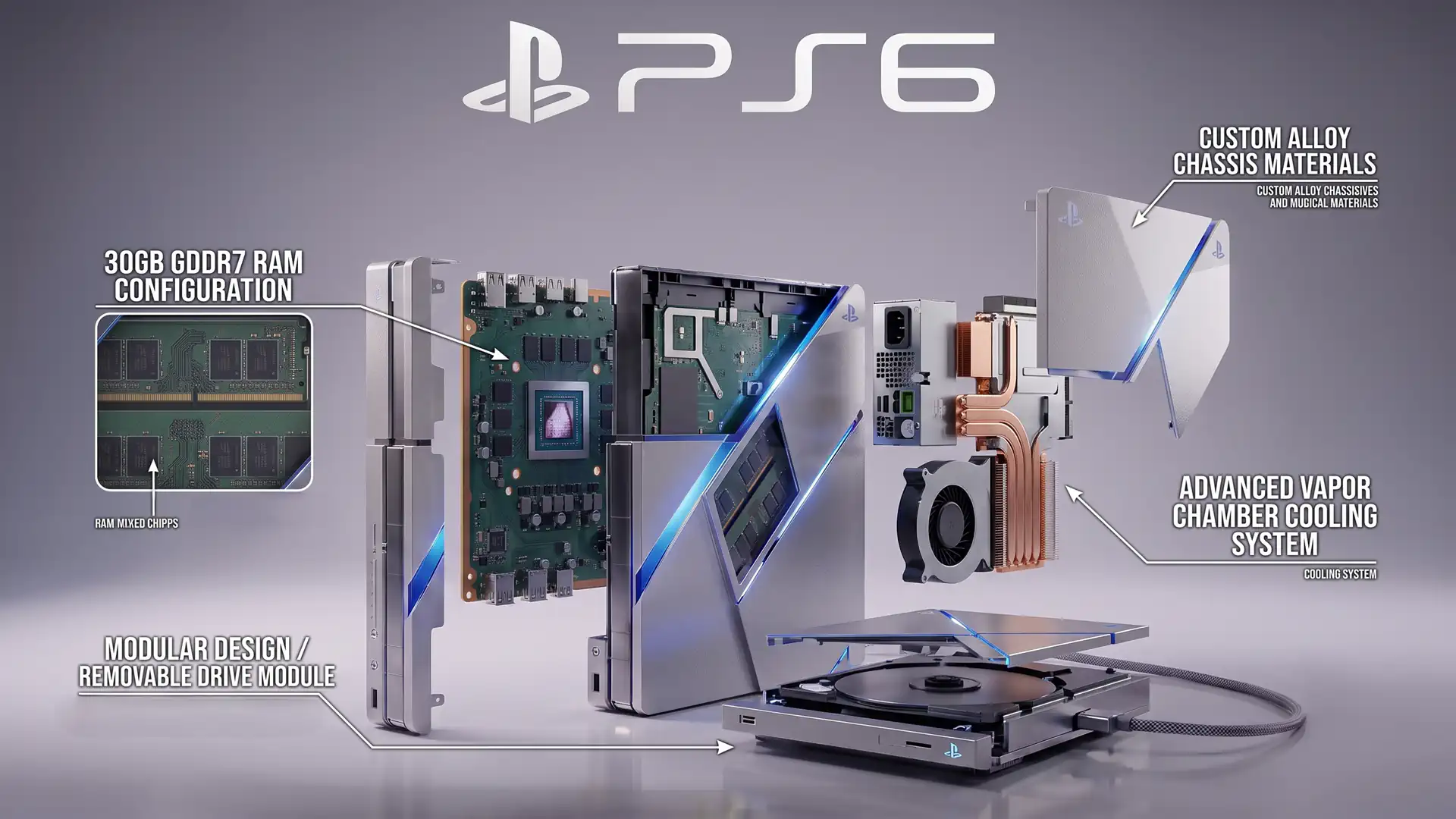 Sony сэкономит на дисководе и охлаждении ради 30 Гб ОЗУ в PlayStation 6