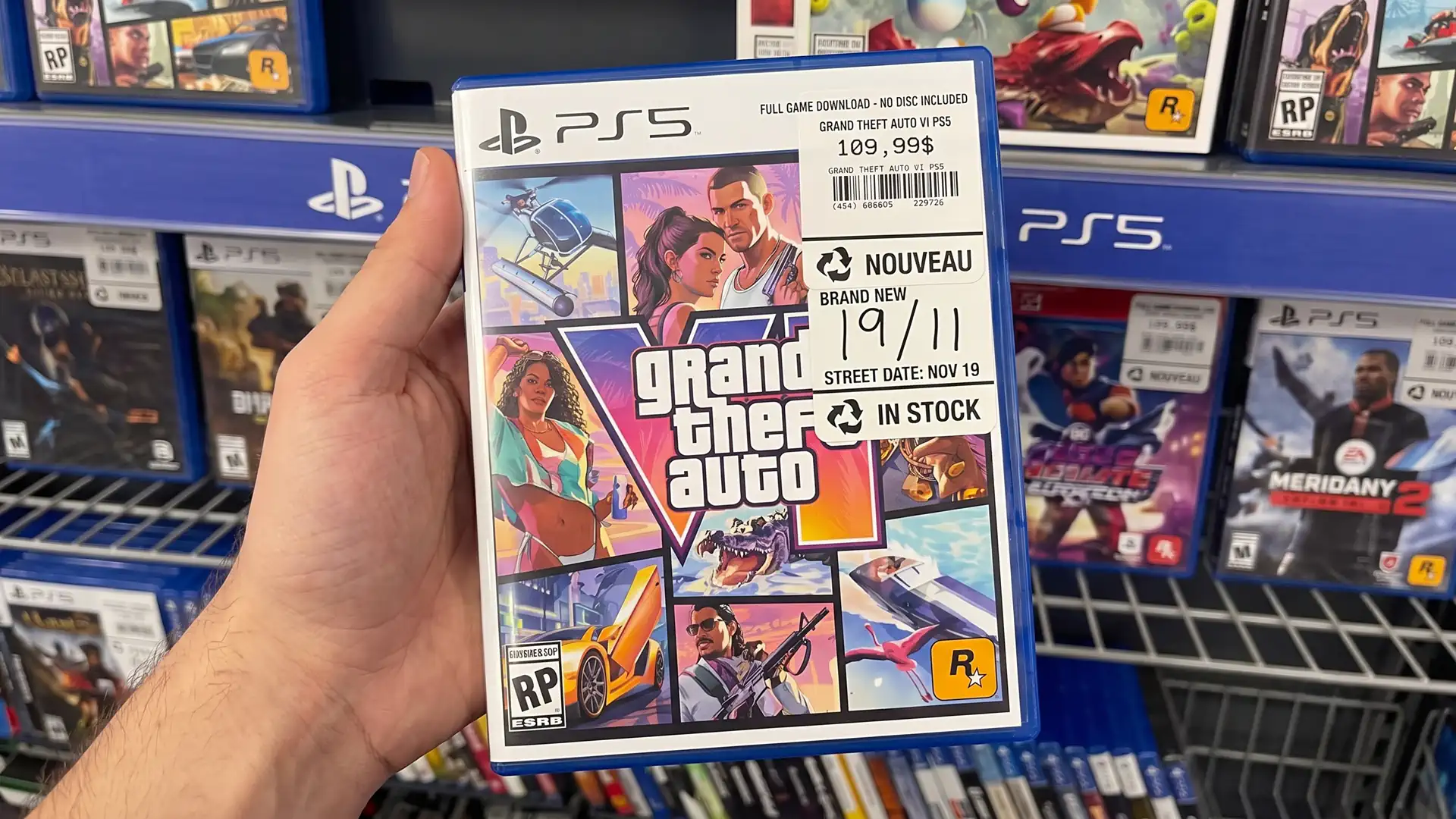 В магазинах EB Games продают заглушки Grand Theft Auto V по цене 109,99$