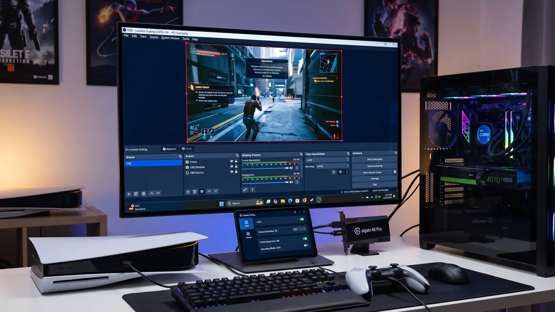 Игроки обсуждают работу технологии генерации кадров Lossless Scaling на PlayStation 5