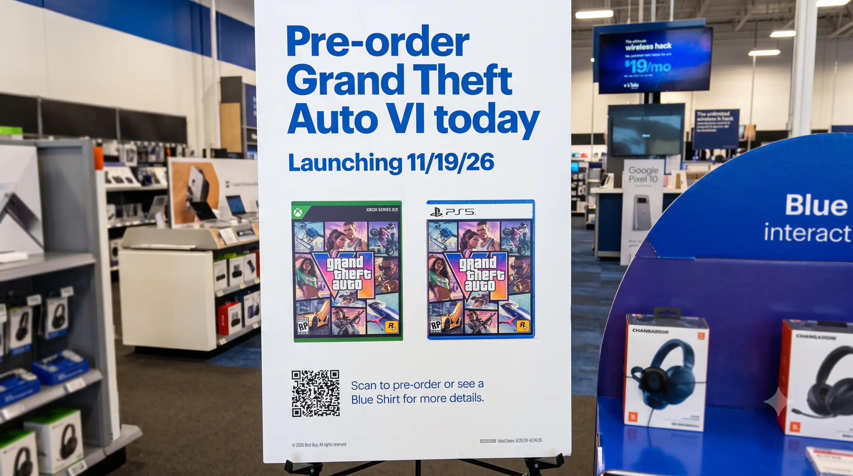 Grand Theft Auto VI появилась на рекламных стендах Best Buy