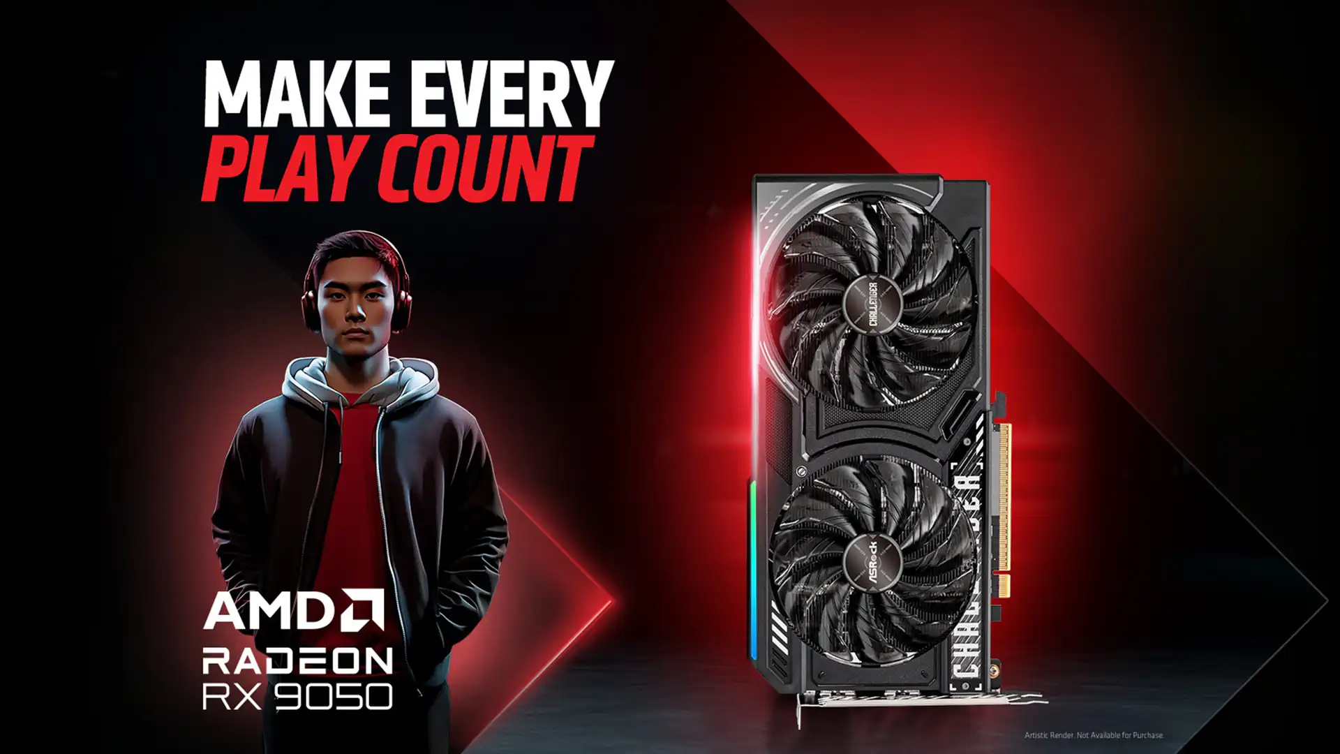 AMD через партнеров запустила видеокарту Radeon RX 9050 с 4GB памяти