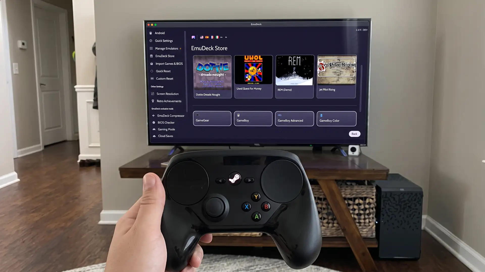 Эмуляторы из EmuDeck получили поддержку игровой консоли Steam Machine