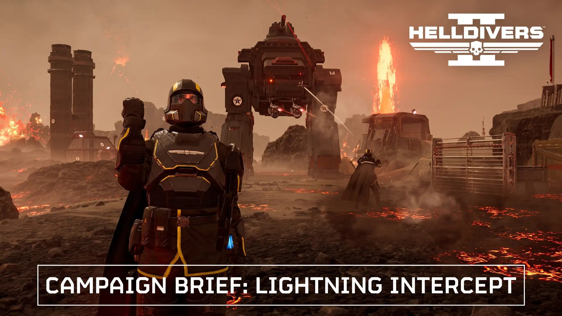 Разработчики Helldivers 2 анонсировали операцию против смертоносного лазера роботов