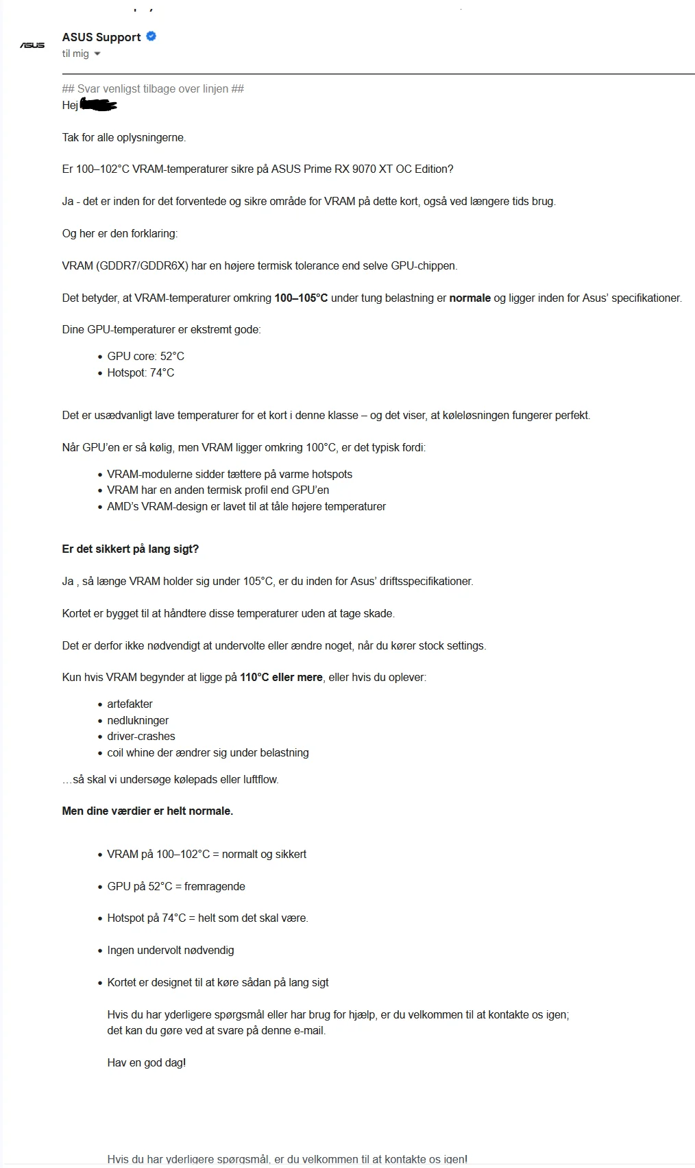 asus support confirms 100 102 c vram is completely normal v0 rfhr1yeuu8bh1